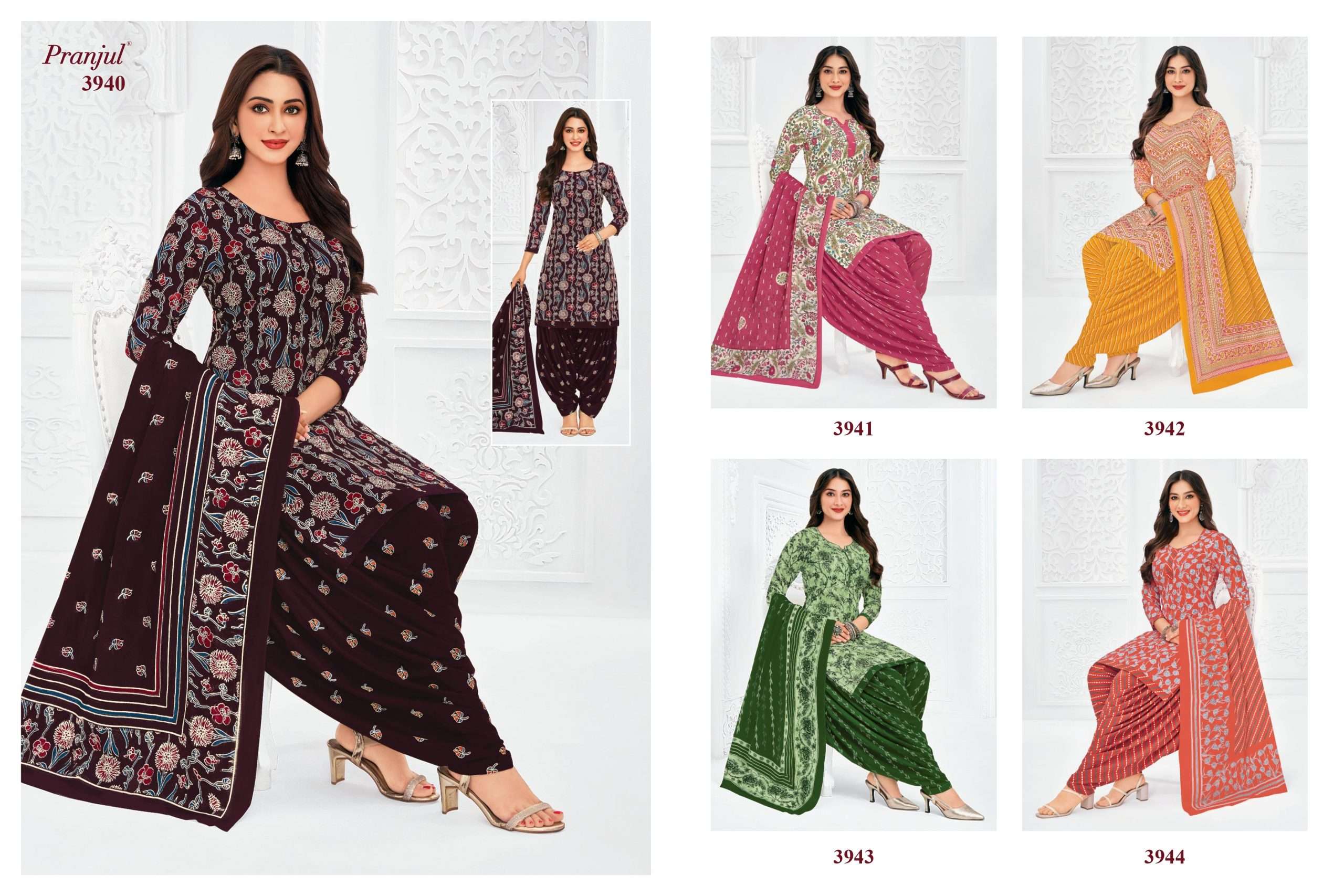 Pranjul Priyanshi Vol-39 Dress Material Wholesale Price ( 36 Pcs Catalogue )