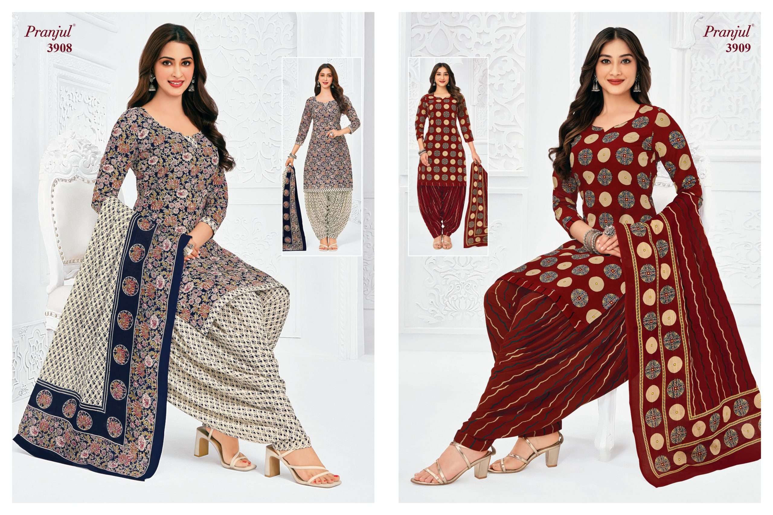 Pranjul Priyanshi Vol-39 Dress Material Wholesale Price ( 36 Pcs Catalogue )