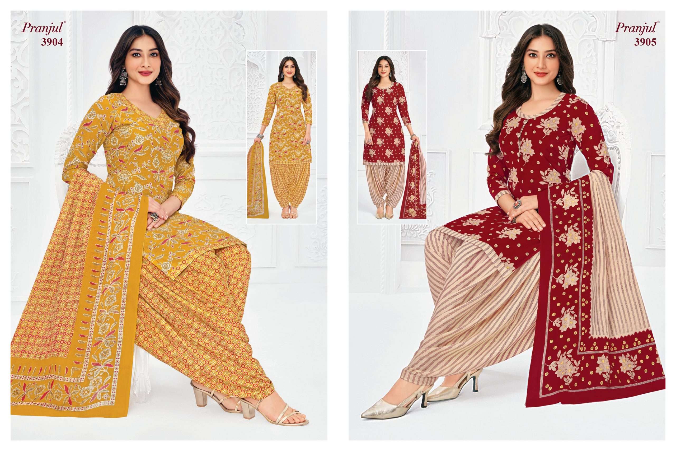 Pranjul Priyanshi Vol-39 Dress Material Wholesale Price ( 36 Pcs Catalogue )