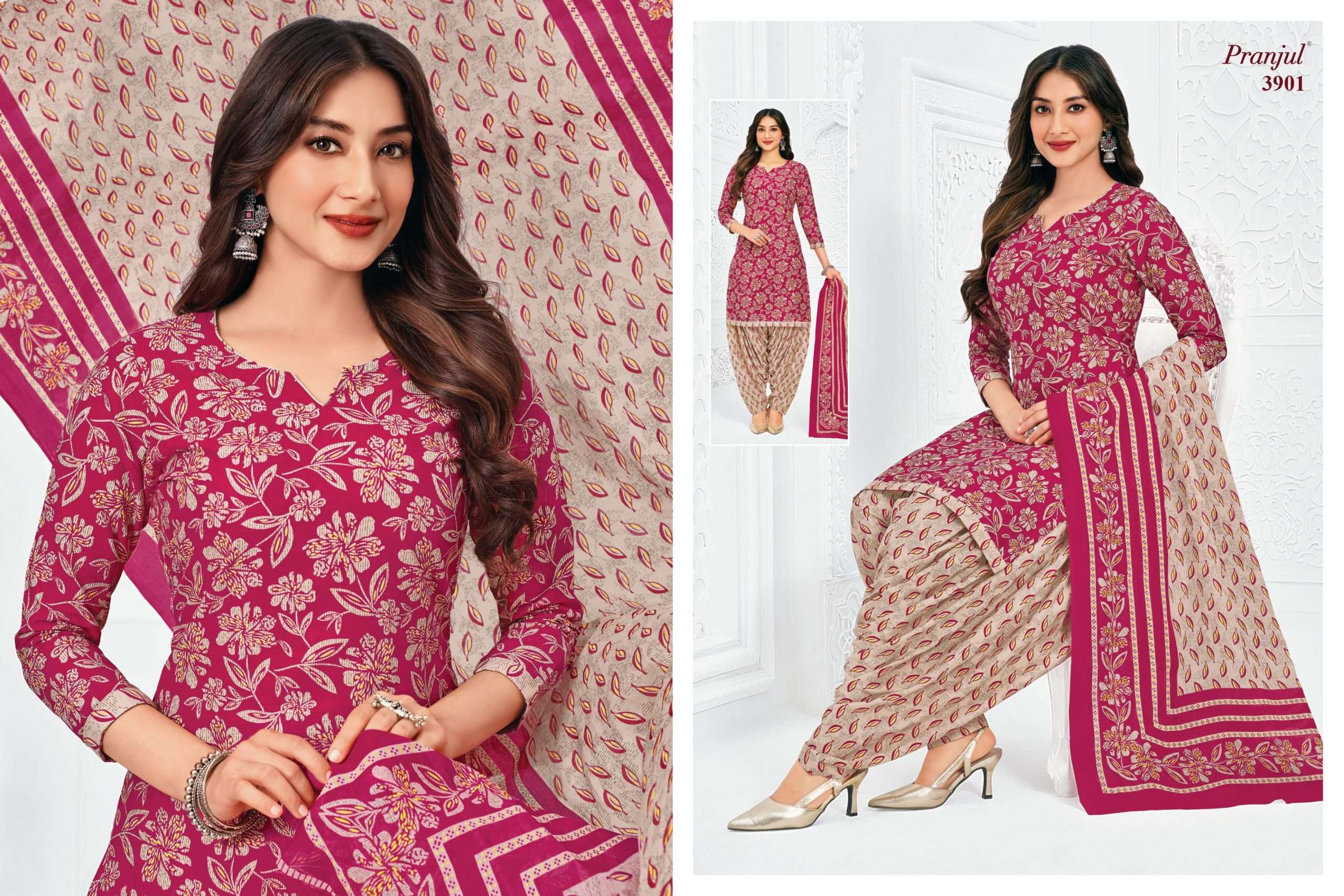 Pranjul Priyanshi Vol-39 Dress Material Wholesale Price ( 36 Pcs Catalogue )