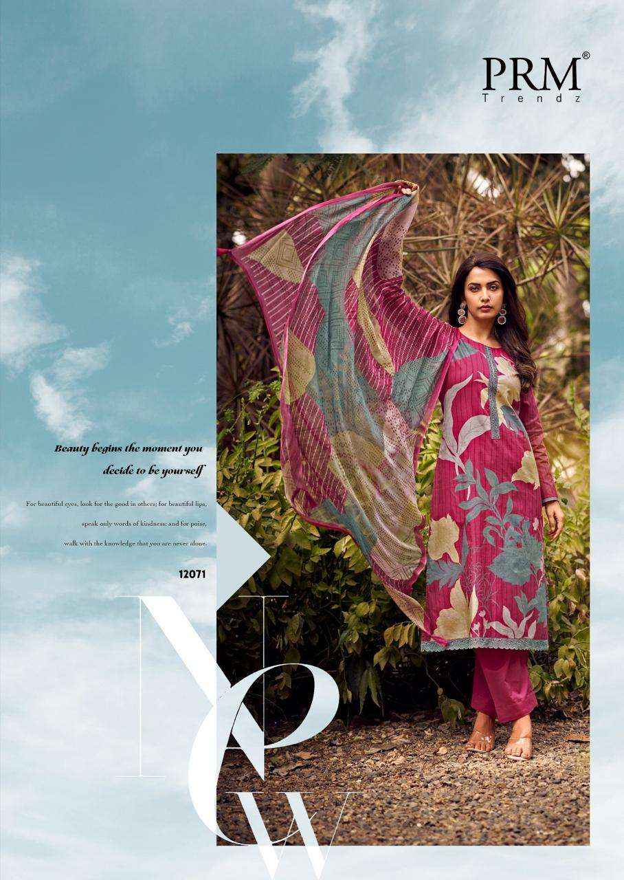 PRM trends Brisca Designer print Cotton Suit Catalog Wholesale price