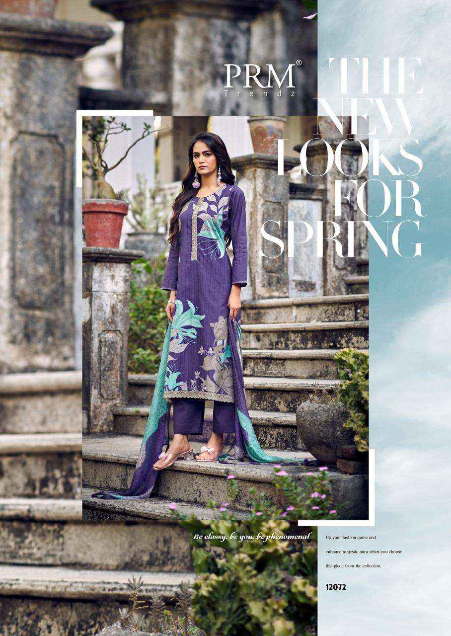 PRM trends Brisca Designer print Cotton Suit Catalog Wholesale price