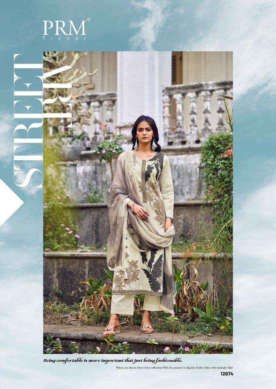 PRM trends Brisca Designer print Cotton Suit Catalog Wholesale price