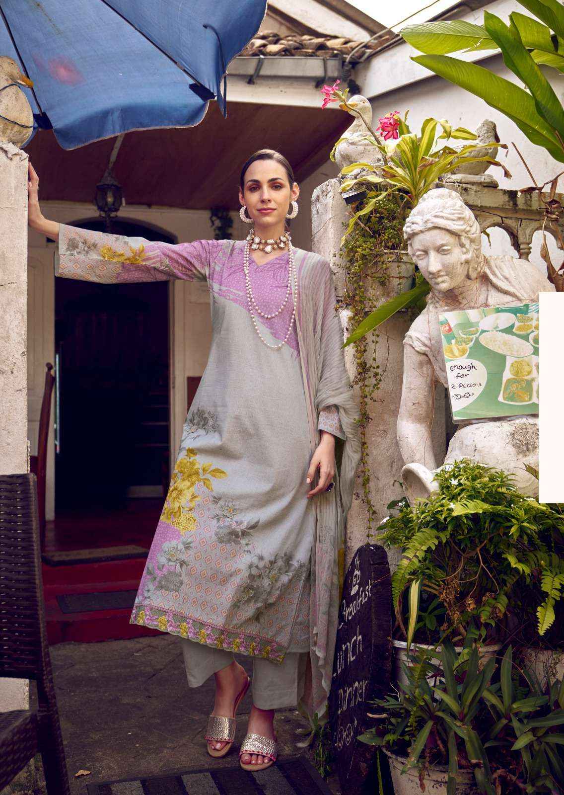 PRM trends Funflora Designer Stylish Cotton Suit Catalog Dealer in Surat