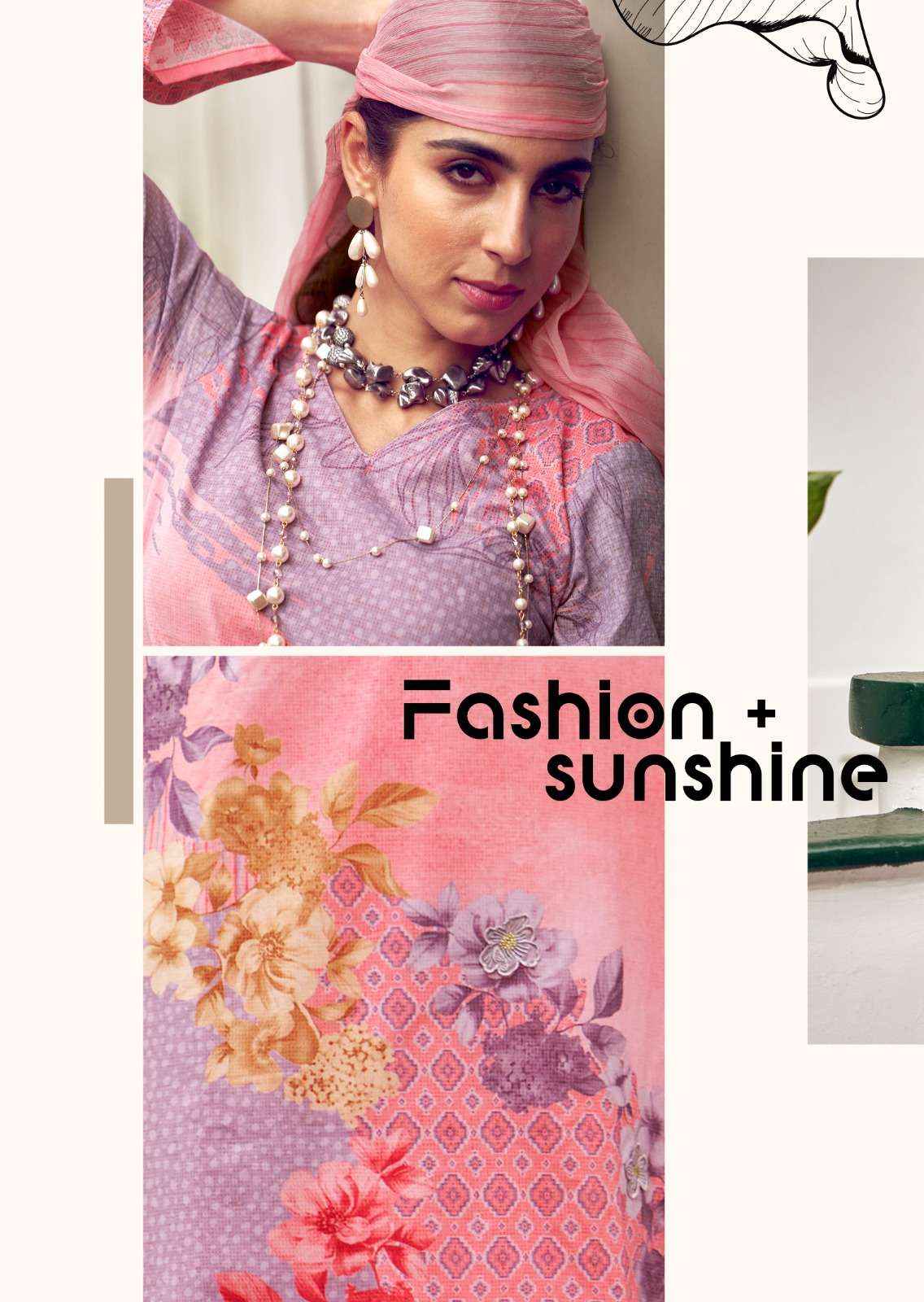 PRM trends Funflora Designer Stylish Cotton Suit Catalog Dealer in Surat