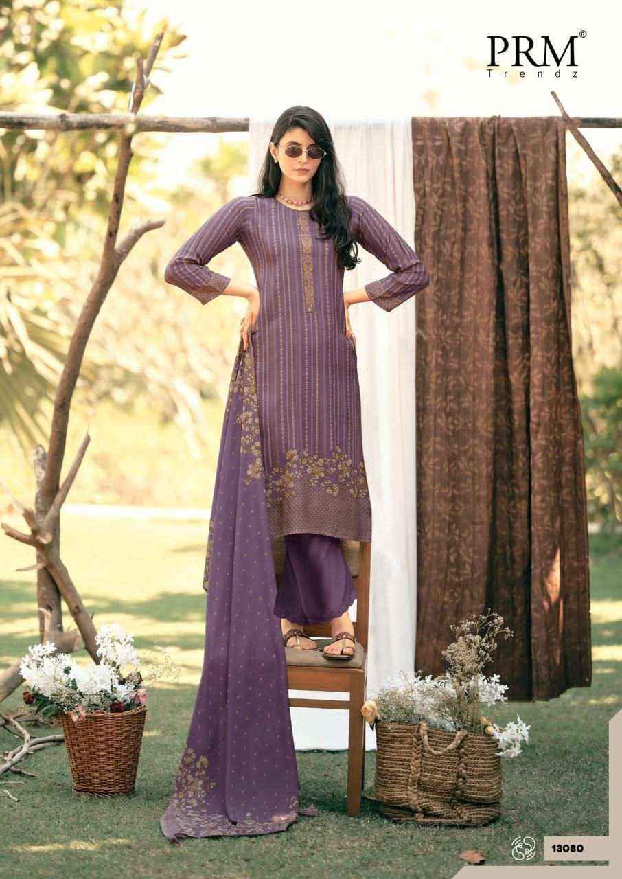Prm Trendz Inara Designer Muslin Silk Salwar Kameez _ Surat Wholesale Market Price ( 6 Pcs Catalog )