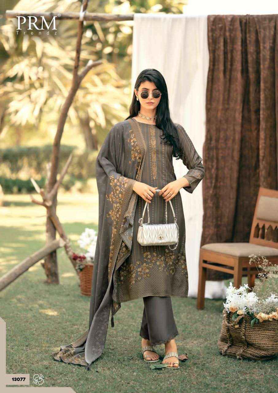 Prm Trendz Inara Designer Muslin Silk Salwar Kameez _ Surat Wholesale Market Price ( 6 Pcs Catalog )