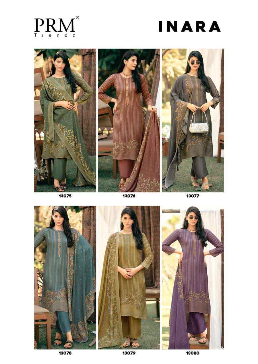 Prm Trendz Inara Designer Muslin Silk Salwar Kameez _ Surat Wholesale Market Price ( 6 Pcs Catalog )