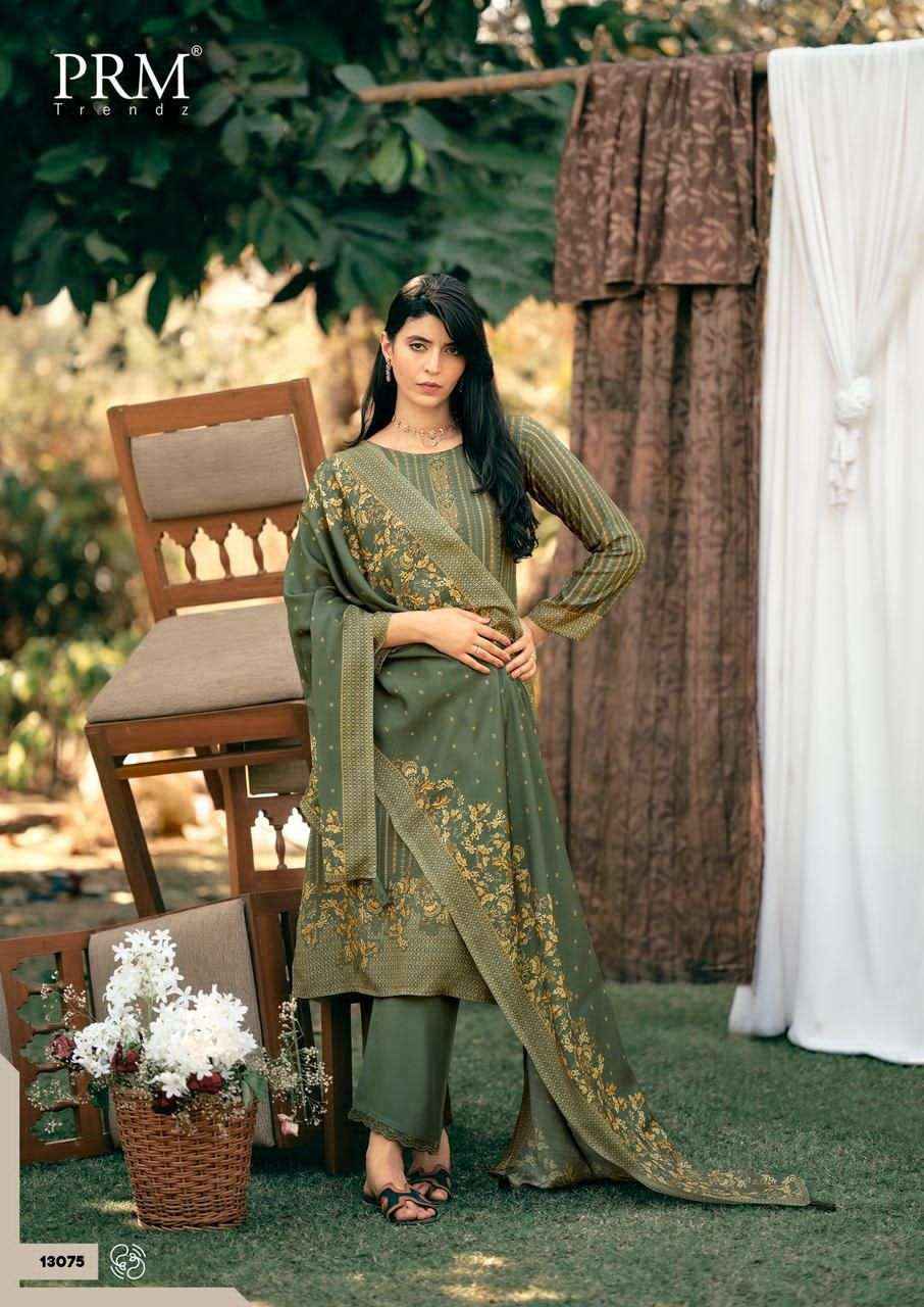 Prm Trendz Inara Designer Muslin Silk Salwar Kameez _ Surat Wholesale Market Price ( 6 Pcs Catalog )