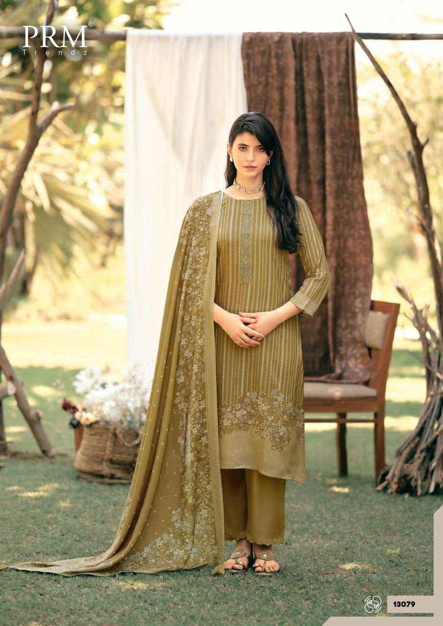 Prm Trendz Inara Designer Muslin Silk Salwar Kameez _ Surat Wholesale Market Price ( 6 Pcs Catalog )
