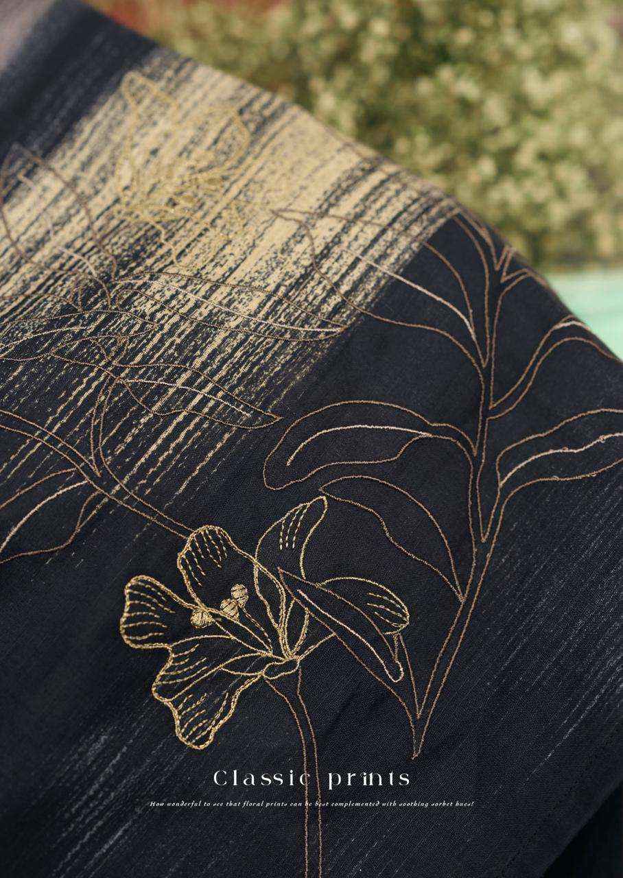 Prm Trendz Vanilla Fancy Work Cotton Linen Salwar Kameez _ Surat Wholesale Market Price ( 6 Pcs Catalog )