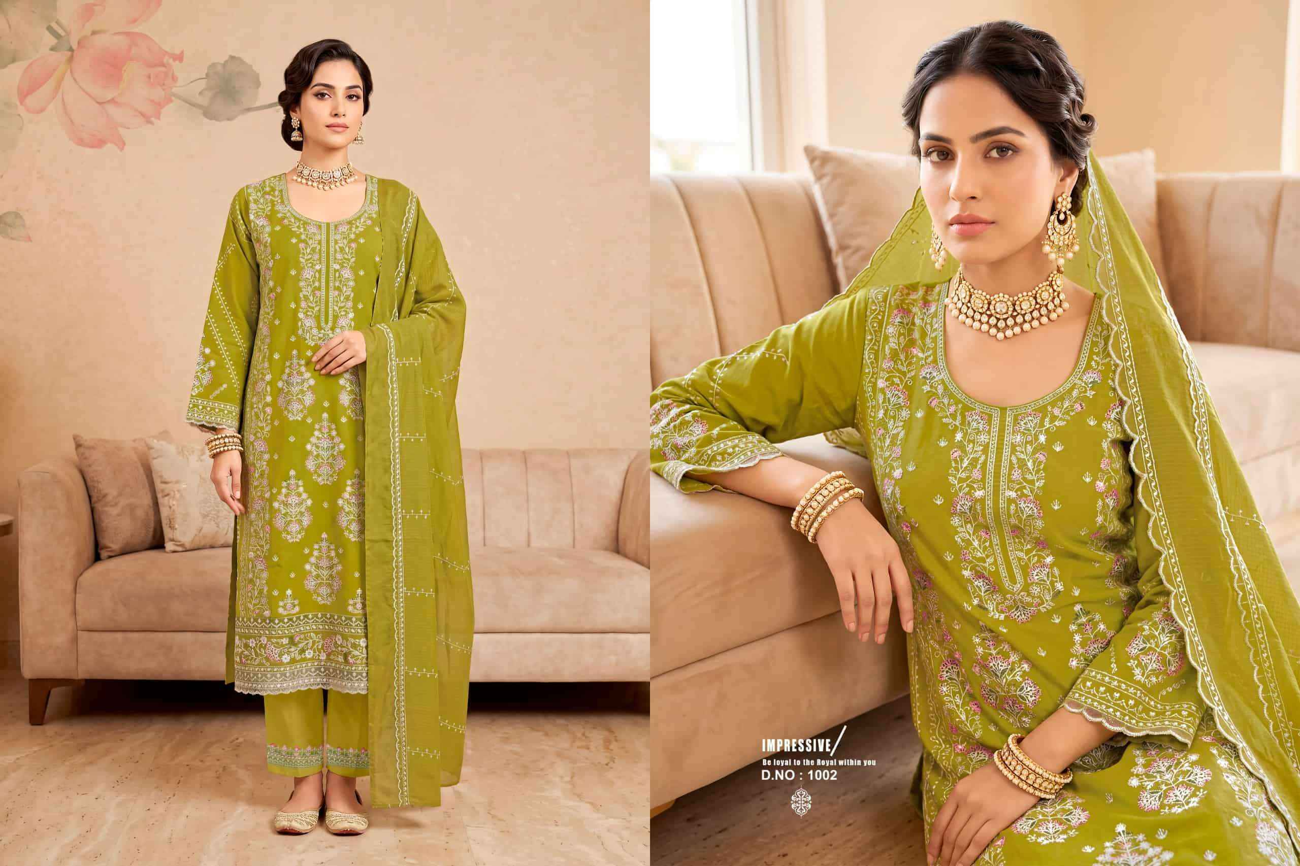 Radhika Azara Safia Pure Lawn Cotton Salwar Suit _ Surat Wholesale Market Price ( 4 Pcs Catalog )