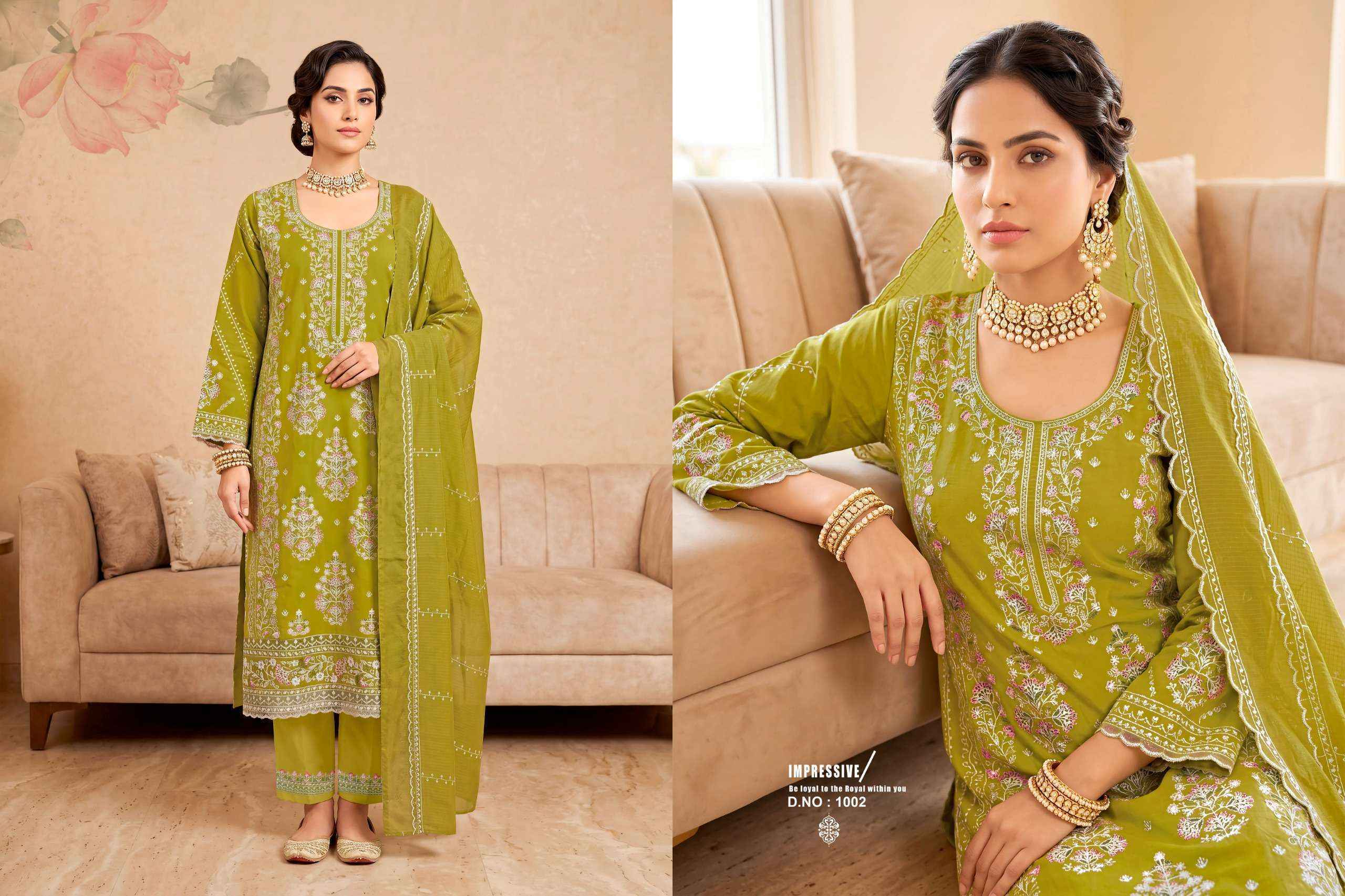 Radhika Fashion Azara Safia Lawn Cotton Dress Material Wholesale Price ( 4 pcs Catalog )