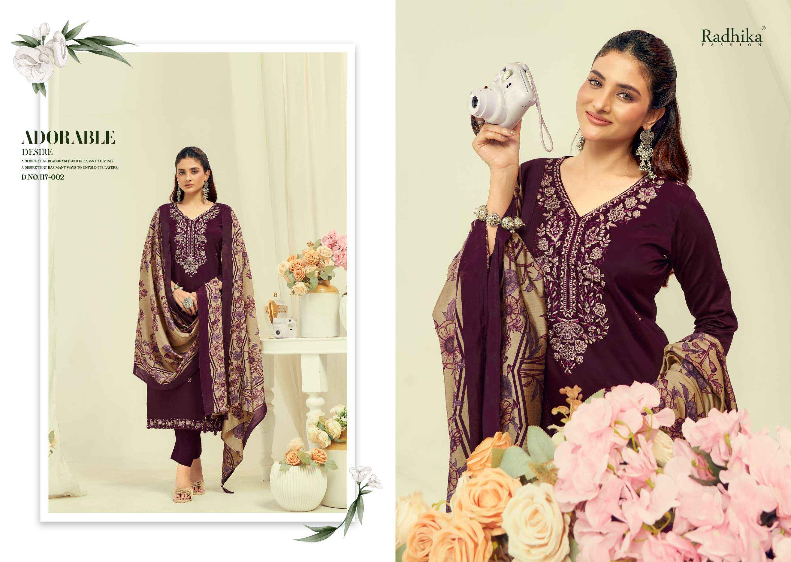 Radhika Fashion Azara Shafinaz Vol 2 Jam Cotton Dress Material Wholesale Price ( 6 pcs Catalogue )