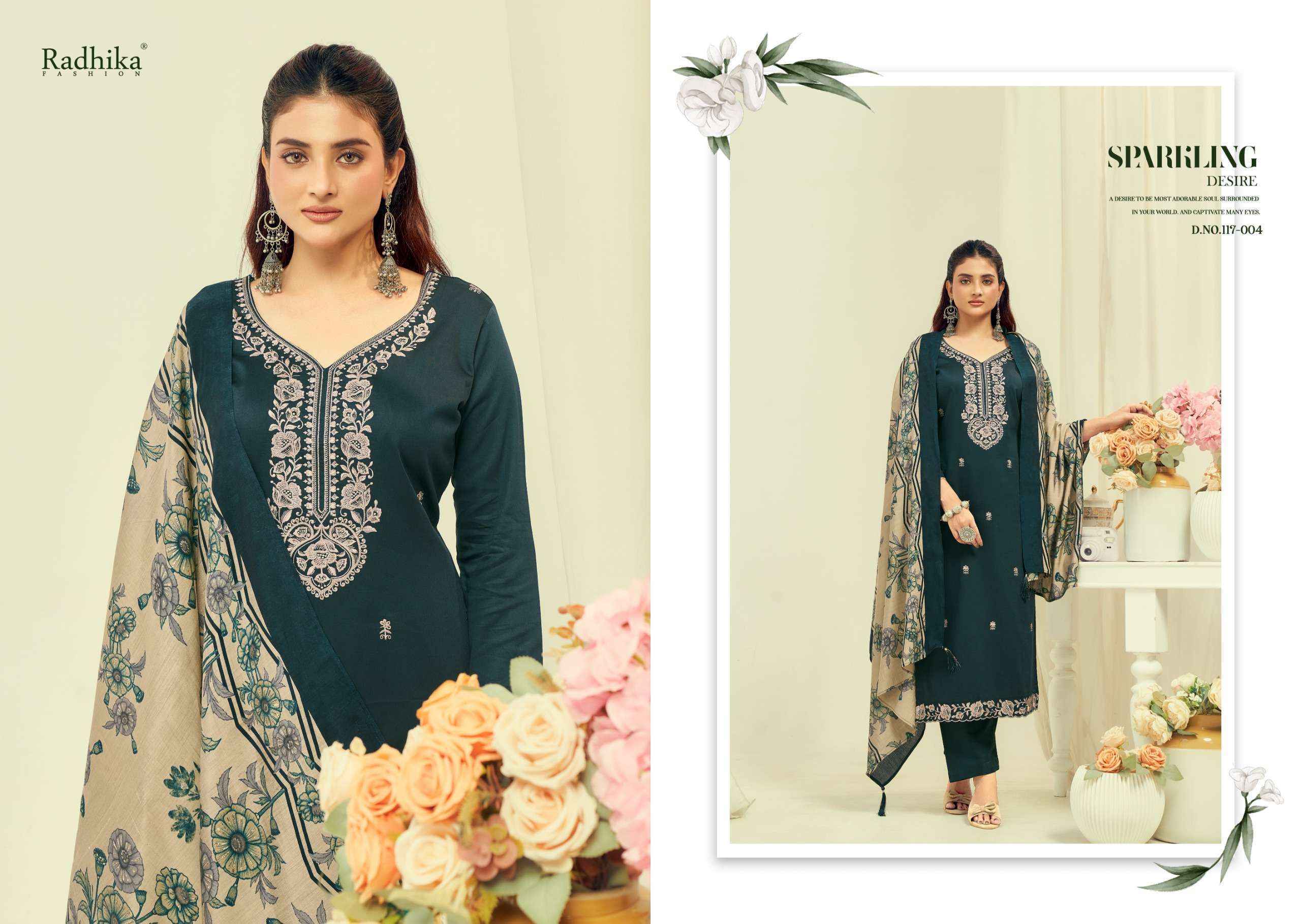 Radhika Fashion Azara Shafinaz Vol 2 Jam Cotton Dress Material Wholesale Price ( 6 pcs Catalogue )