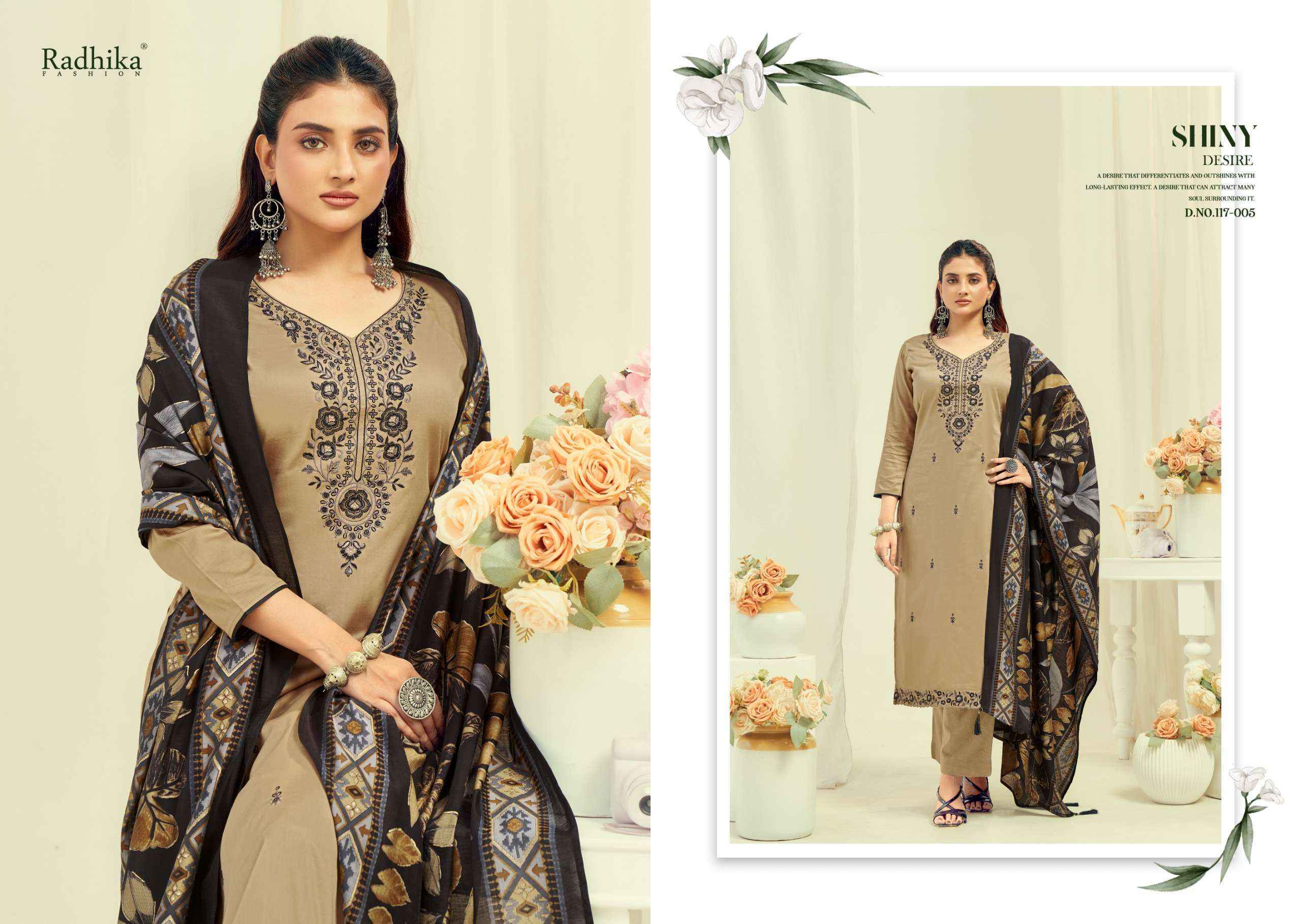 Radhika Fashion Azara Shafinaz Vol 2 Jam Cotton Dress Material Wholesale Price ( 6 pcs Catalogue )