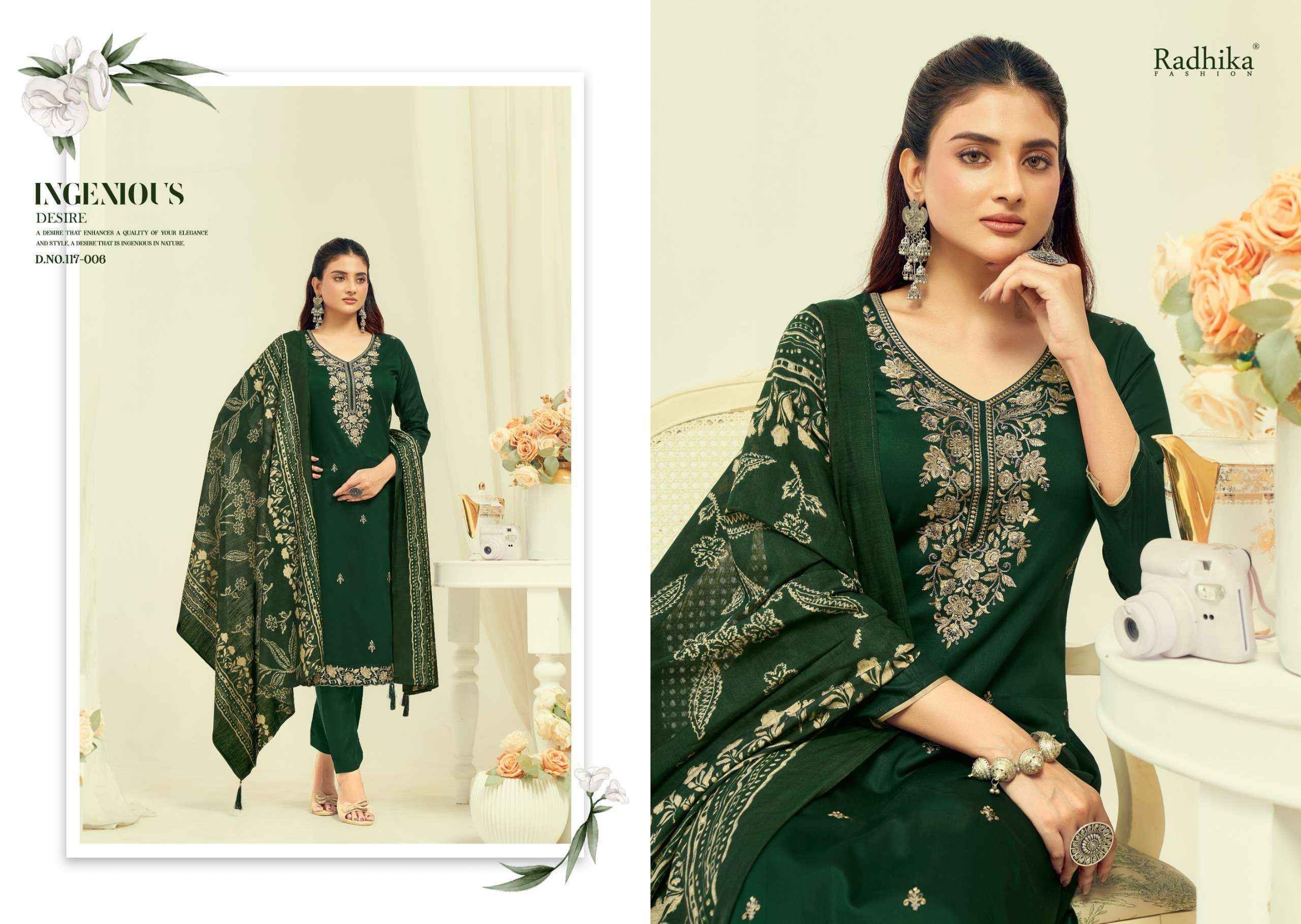 Radhika Fashion Azara Shafinaz Vol 2 Jam Cotton Dress Material Wholesale Price ( 6 pcs Catalogue )