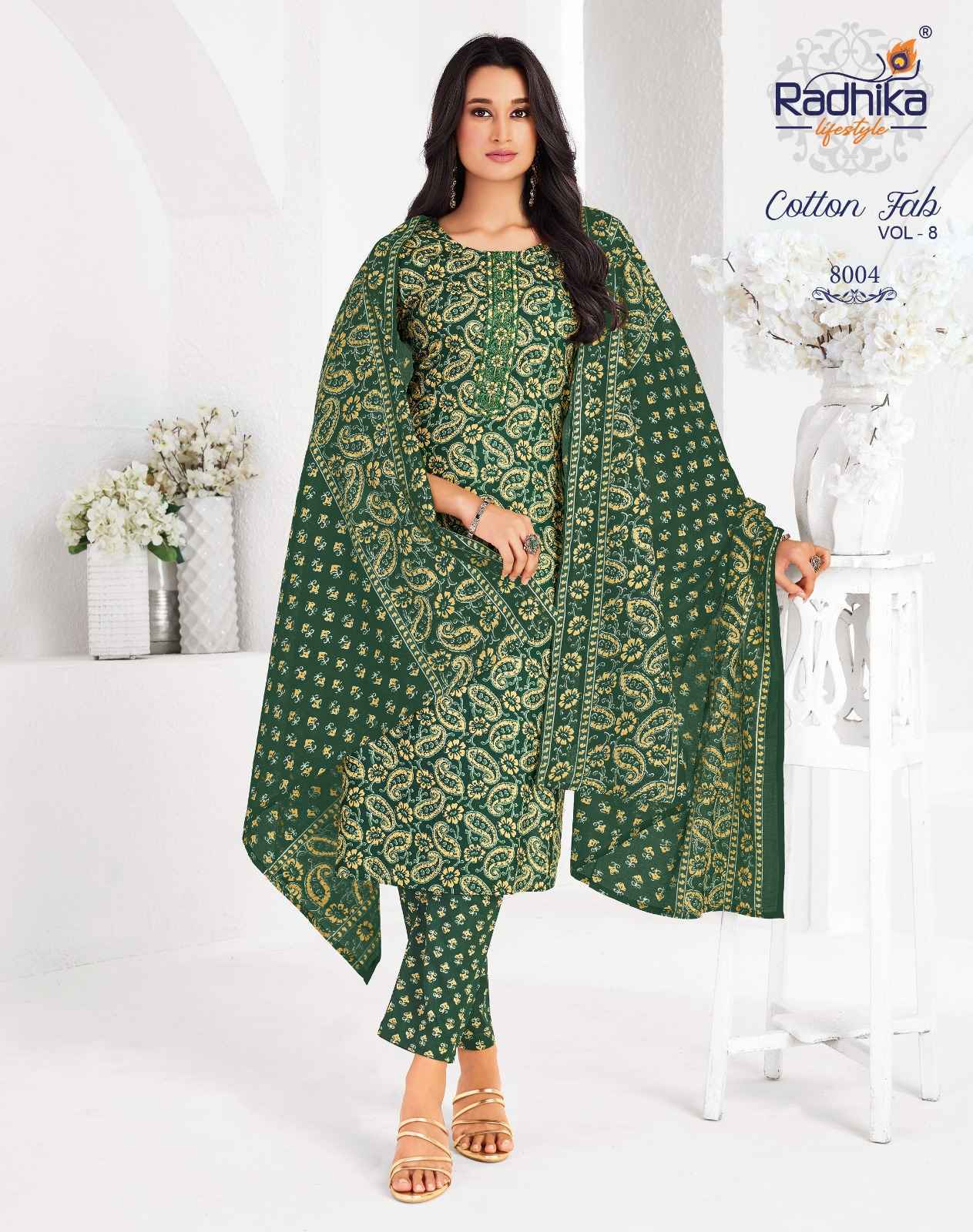 Radhika Lifestyle Cotton Fab Vol 8 Cotton Readymade Suits ( 11 pcs Catalogue )