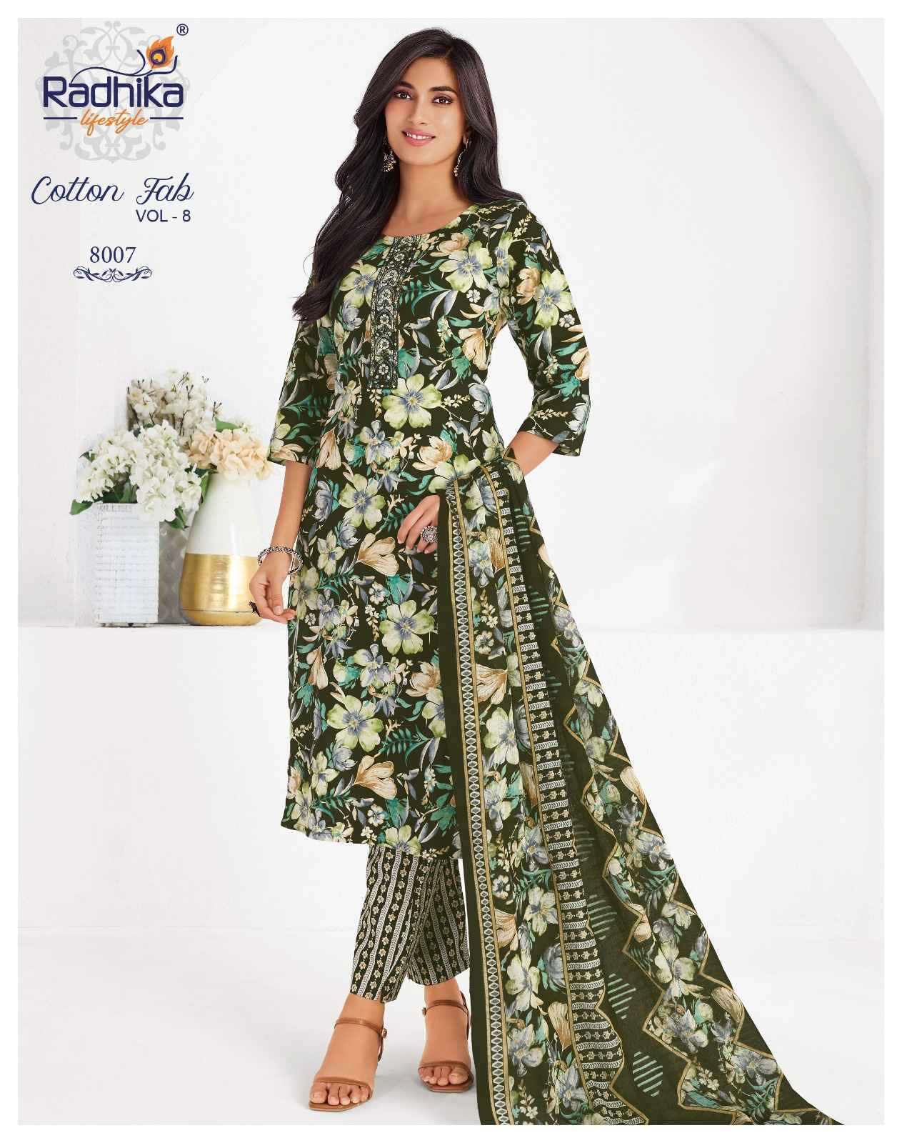 Radhika Lifestyle Cotton Fab Vol 8 Cotton Readymade Suits ( 11 pcs Catalogue )