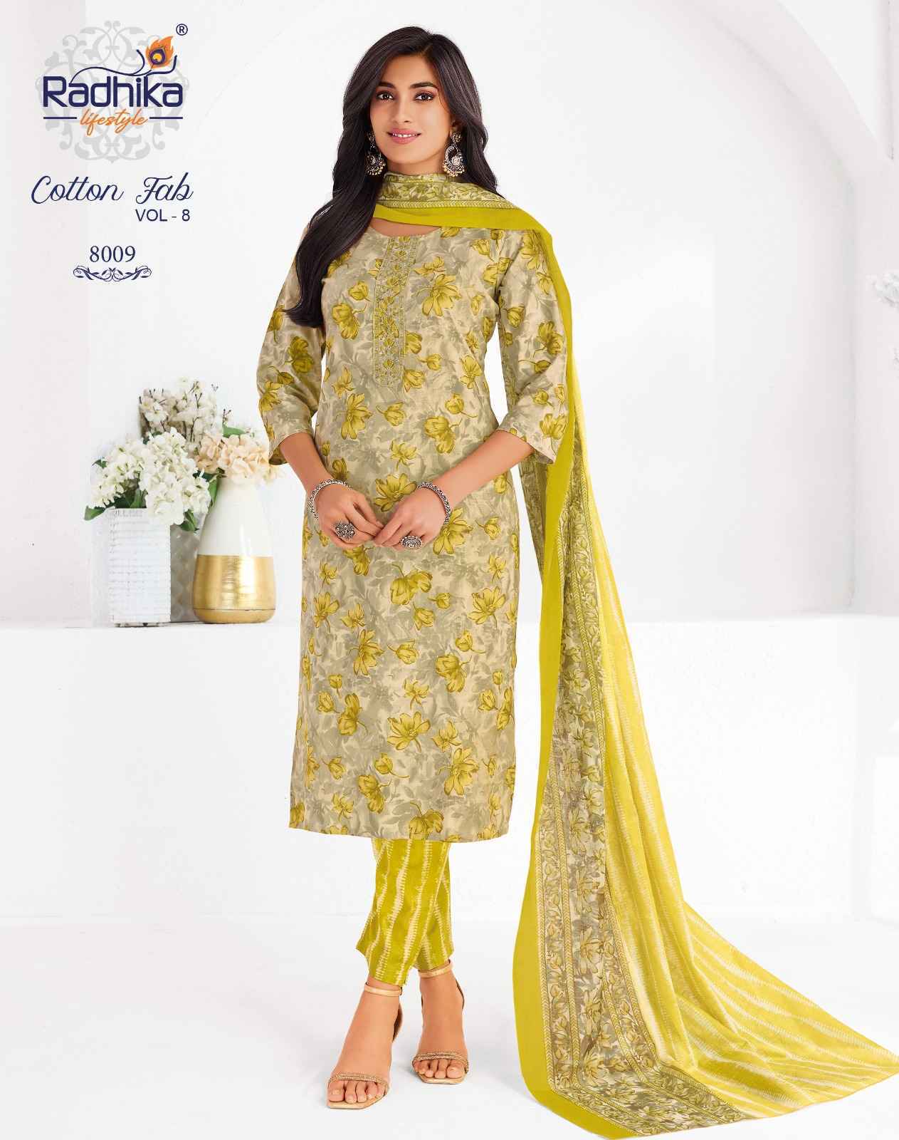 Radhika Lifestyle Cotton Fab Vol 8 Cotton Readymade Suits ( 11 pcs Catalogue )