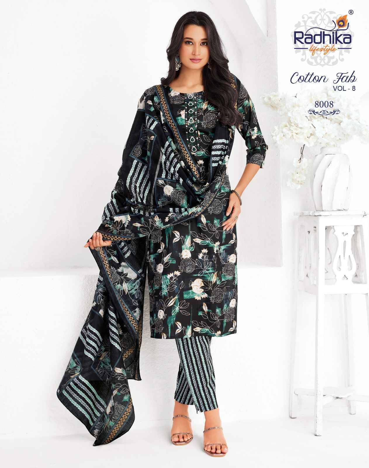 Radhika Lifestyle Cotton Fab Vol 8 Cotton Readymade Suits ( 11 pcs Catalogue )