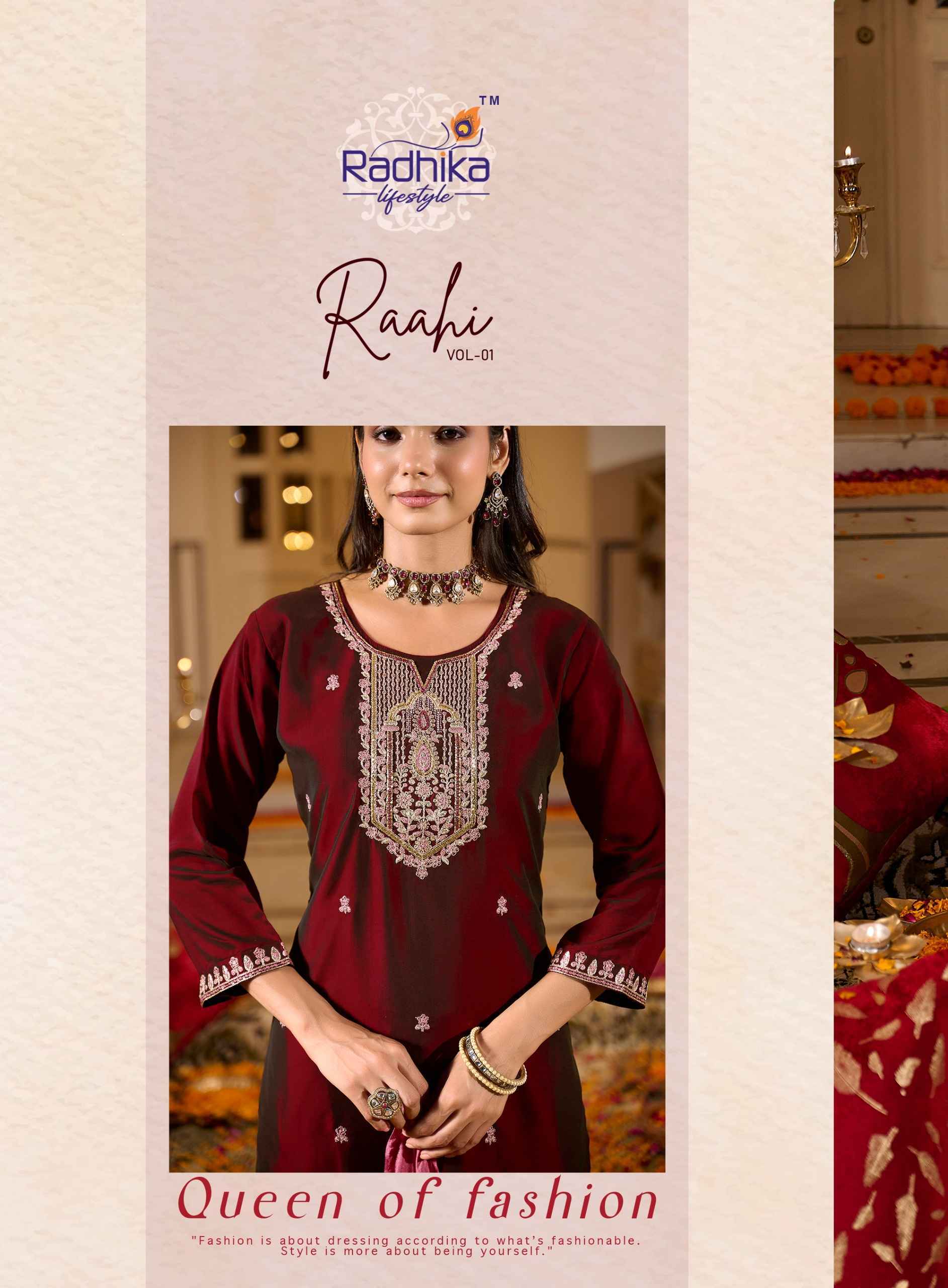 Radhika Lifestyle Rahi Vol 1 Rangeela Silk Readymade Suits - Wholesale Supplier ( 6 pcs Catalogue )