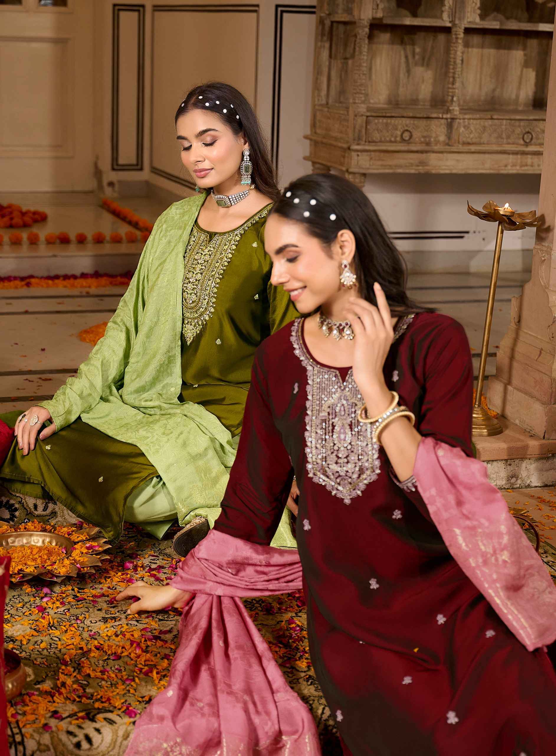 Radhika Lifestyle Rahi Vol 1 Rangeela Silk Readymade Suits - Wholesale Supplier ( 6 pcs Catalogue )