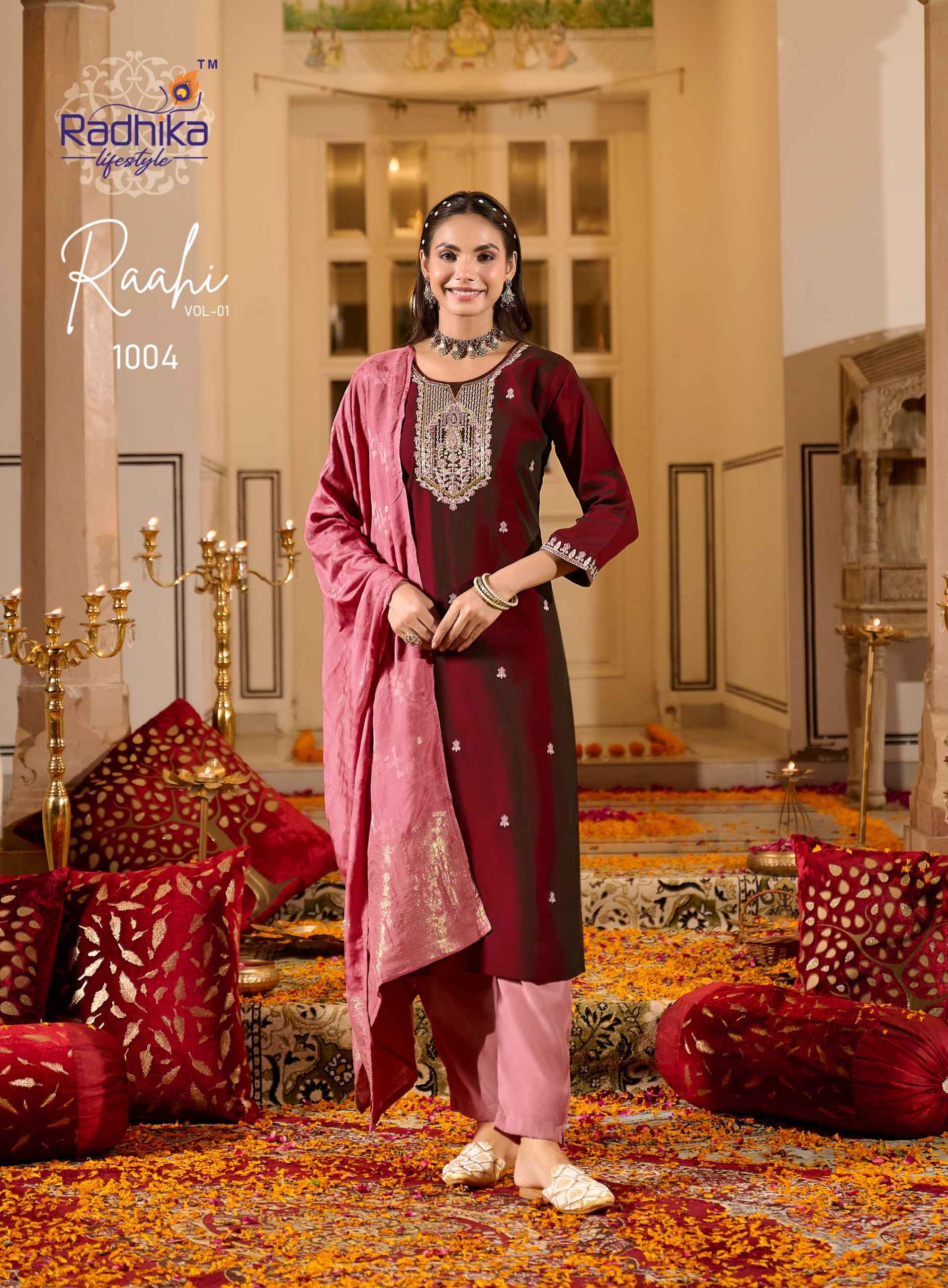 Radhika Lifestyle Rahi Vol 1 Rangeela Silk Readymade Suits - Wholesale Supplier ( 6 pcs Catalogue )