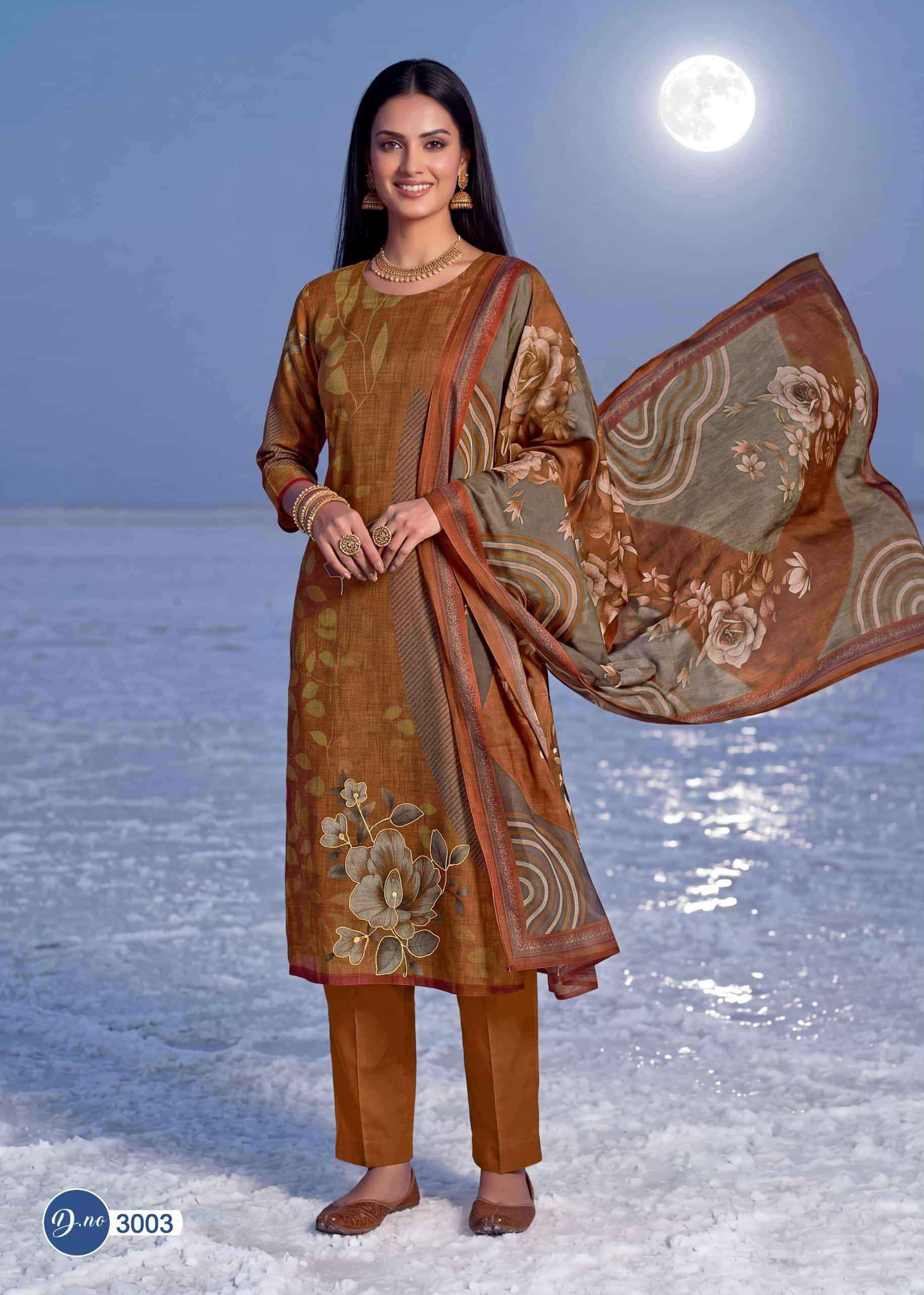 Rahi Fab Rising Gold Vol 3 Pure Cotton Dress Material Surat Textile Market ( 8 Pcs Catalogue )