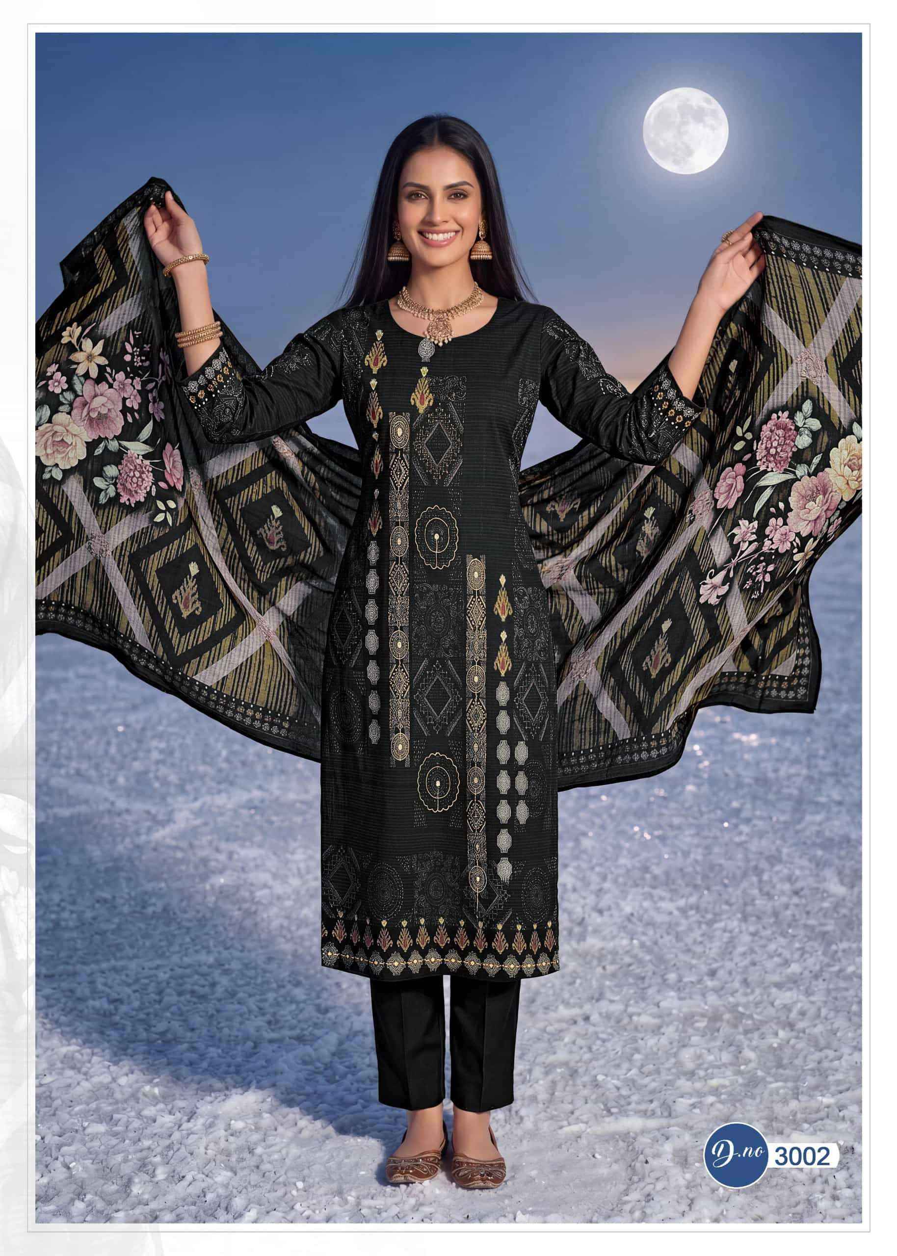 Rahi Fab Rising Gold Vol 3 Pure Cotton Dress Material Surat Textile Market ( 8 Pcs Catalogue )