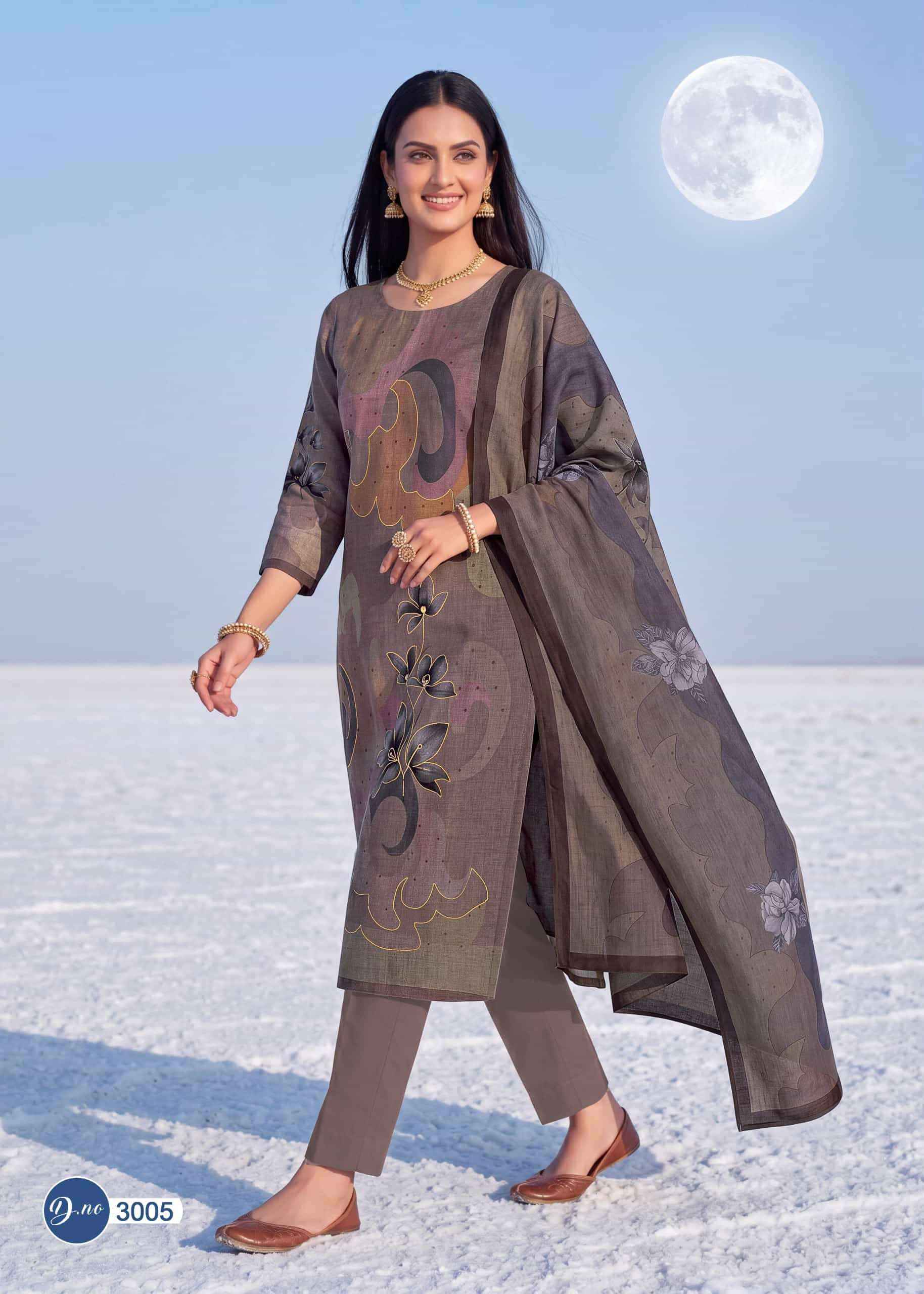 Rahi Fab Rising Gold Vol 3 Pure Cotton Dress Material Surat Textile Market ( 8 Pcs Catalogue )