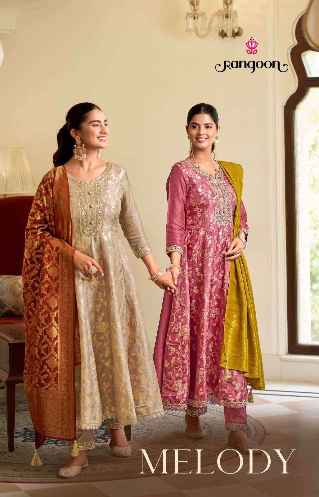 Rangoon Melody Readymade Suits Wholesale Catalog Online ( 3 pcs Catalogue )