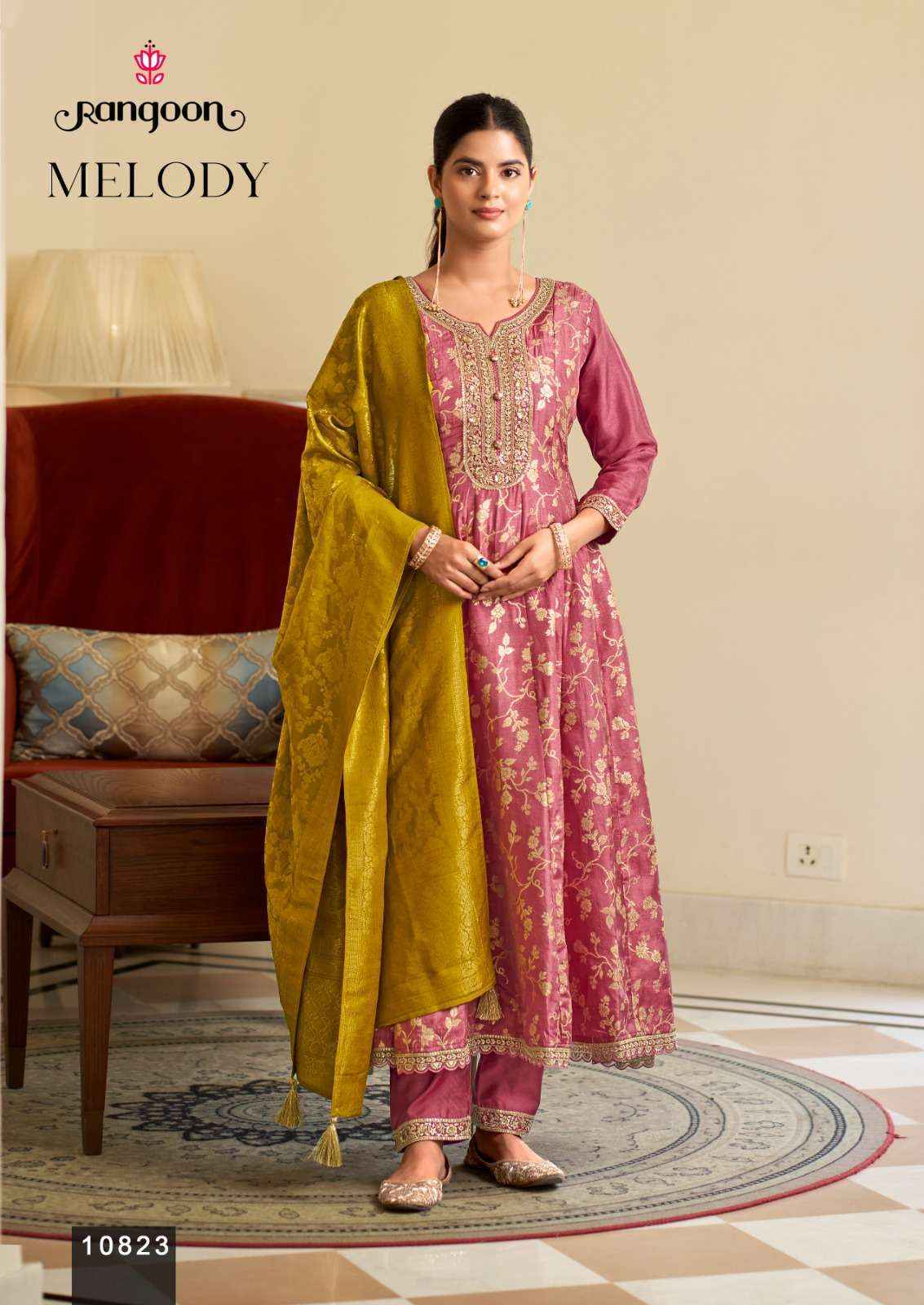 Rangoon Melody Readymade Suits Wholesale Catalog Online ( 3 pcs Catalogue )