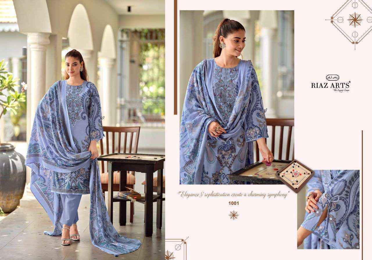 Riaz Arts Nayra Vol-42 Cotton Dress Material, Surat Wholesale Market (8 pcs Catalogue)