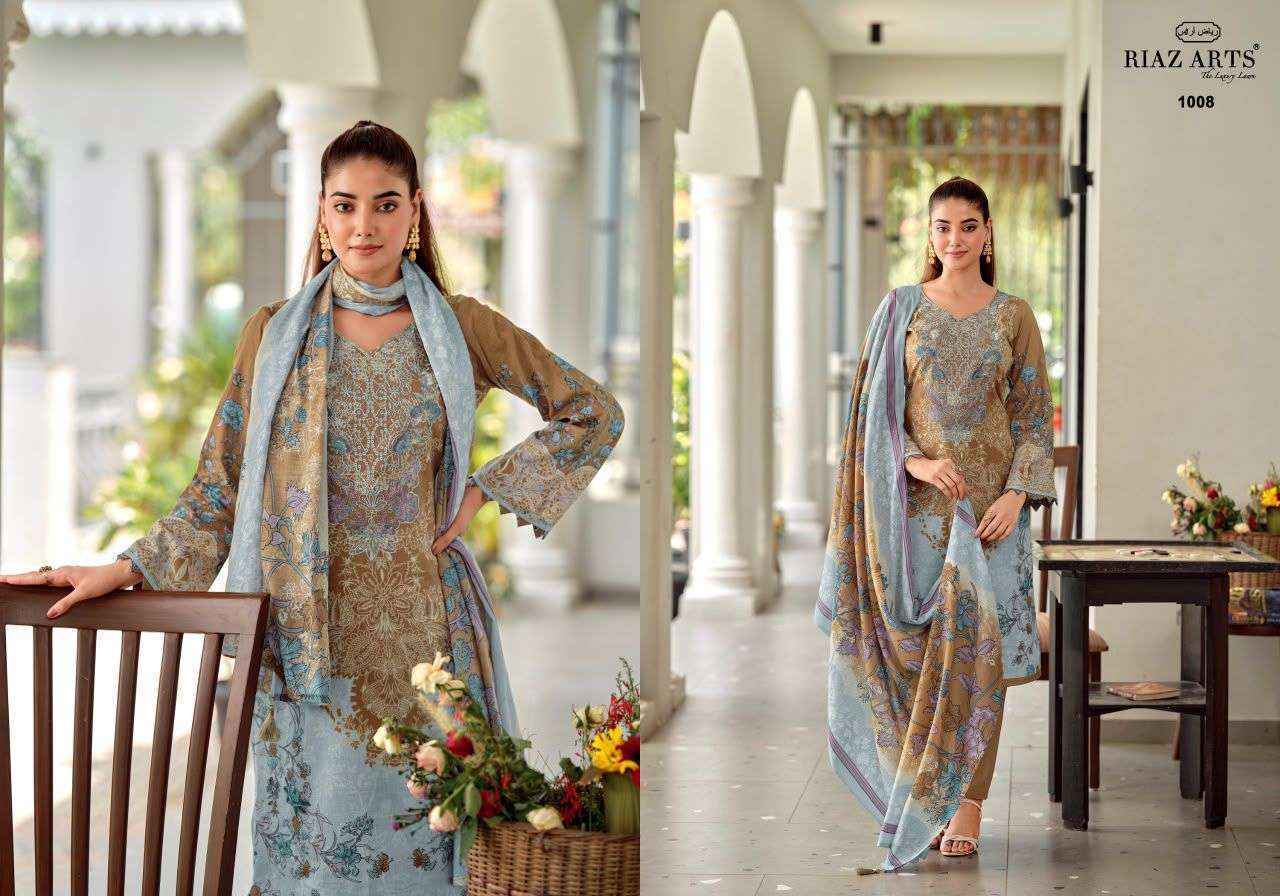 Riaz Arts Nayra Vol-42 Cotton Dress Material, Surat Wholesale Market (8 pcs Catalogue)