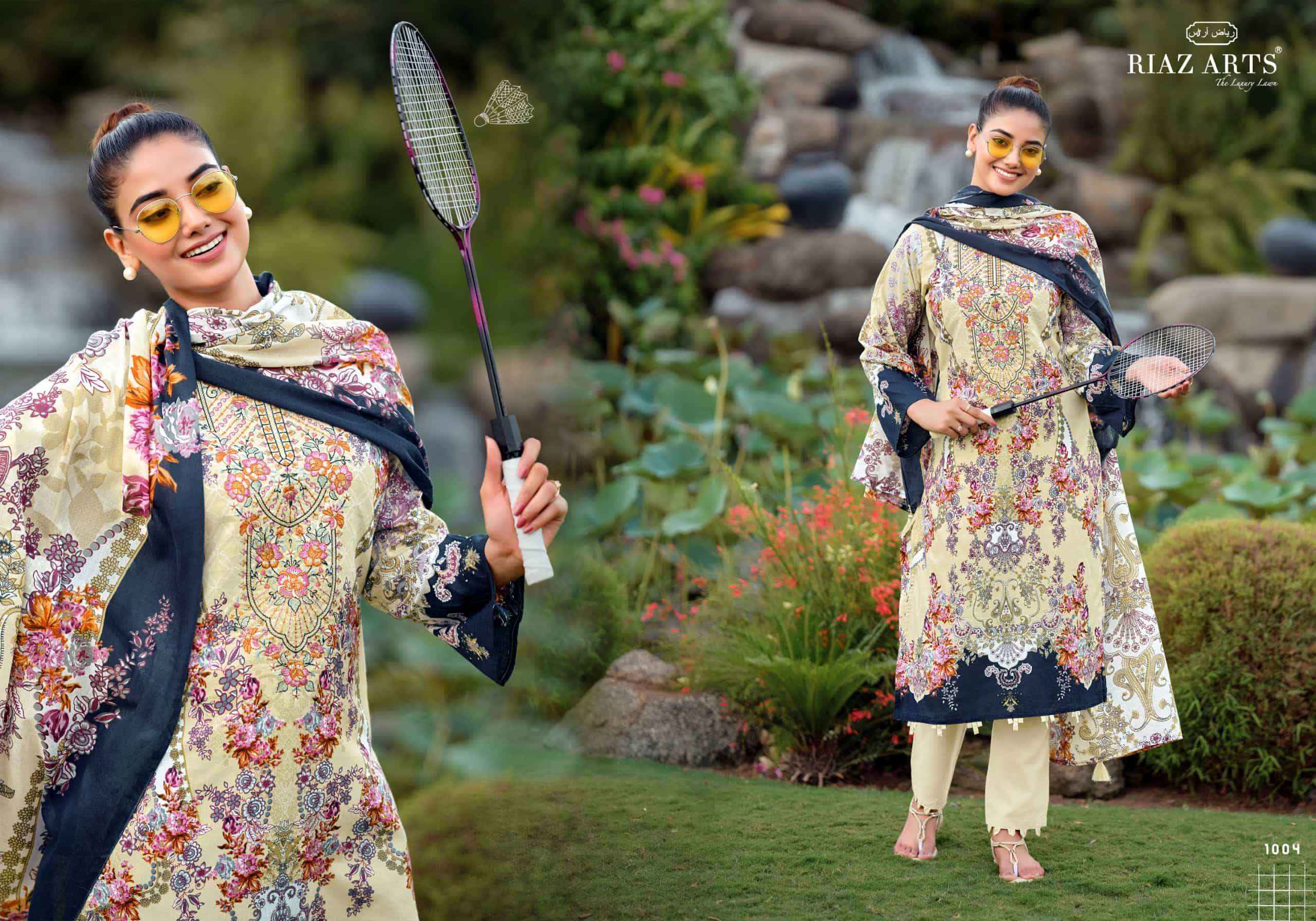 Riaz Arts Nayra Vol 44 Pure Cotton Pakistani Dress Material Wholesale Catalogue ( 8 Pcs Catalogue )