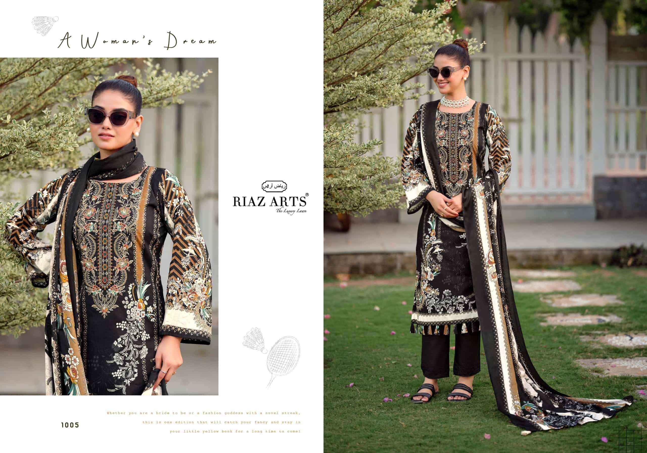 Riaz Arts Nayra Vol 44 Pure Cotton Pakistani Dress Material Wholesale Catalogue ( 8 Pcs Catalogue )