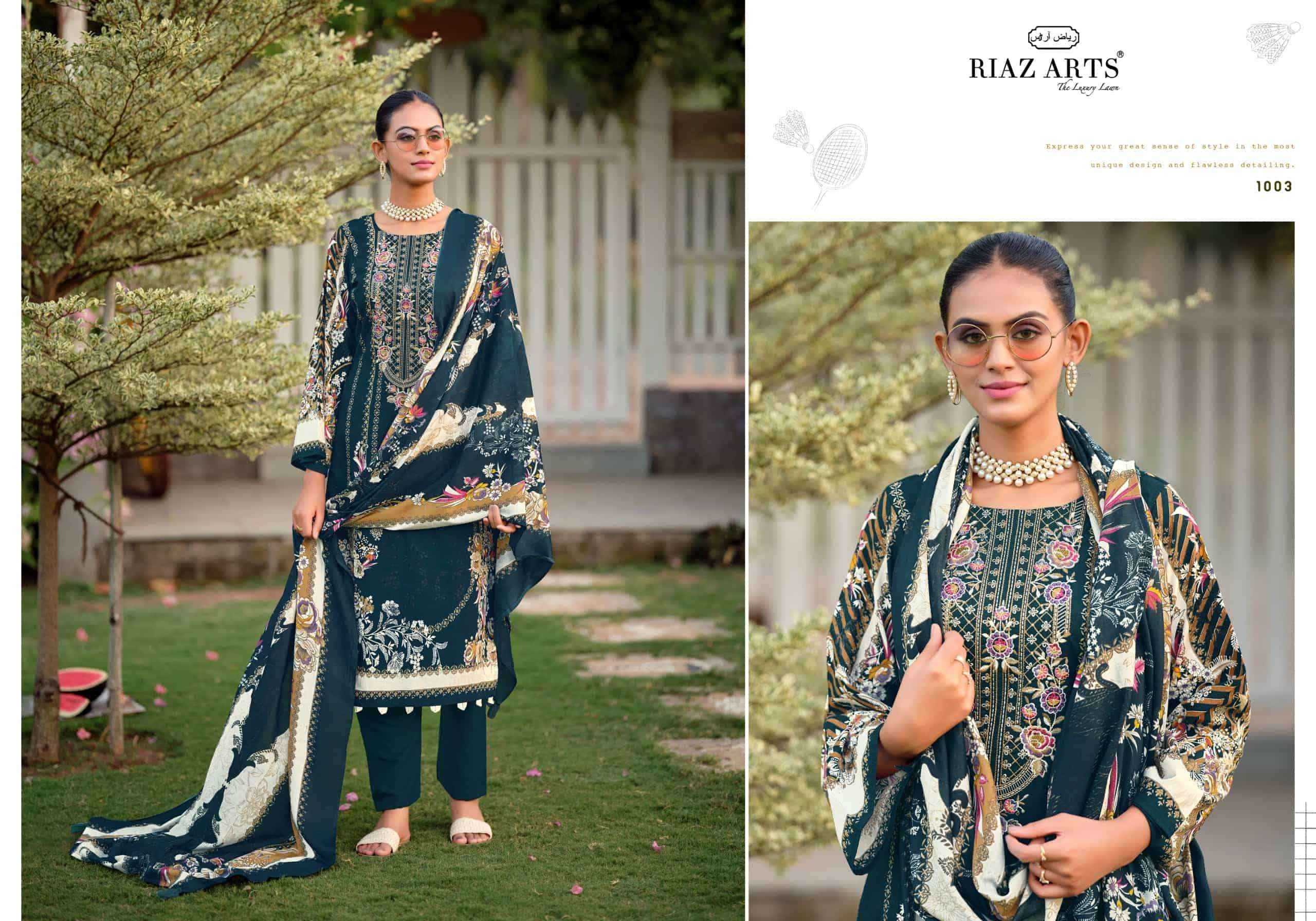 Riaz Arts Nayra Vol 44 Pure Cotton Pakistani Dress Material Wholesale Catalogue ( 8 Pcs Catalogue )