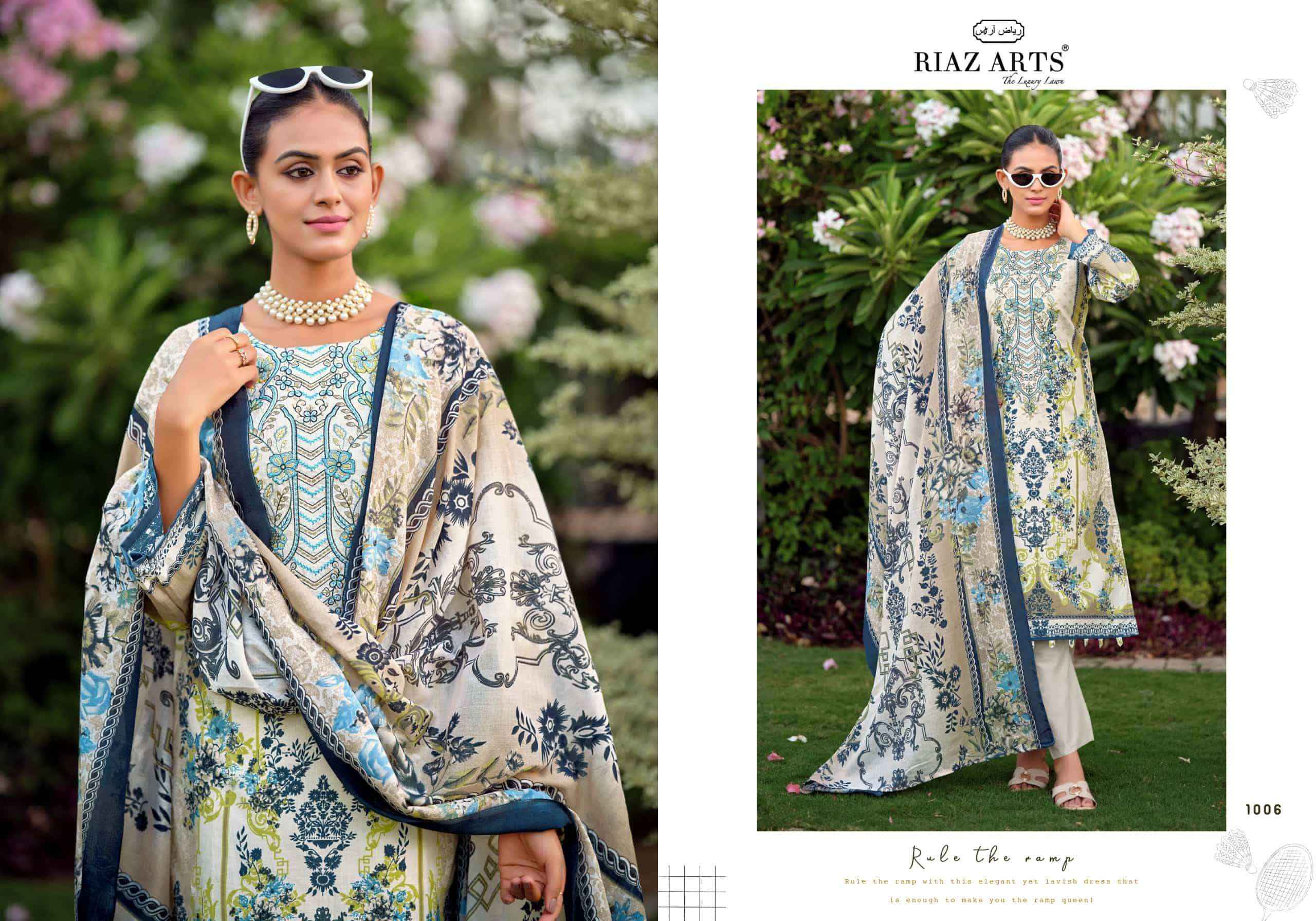 Riaz Arts Nayra Vol 44 Pure Cotton Pakistani Dress Material Wholesale Catalogue ( 8 Pcs Catalogue )