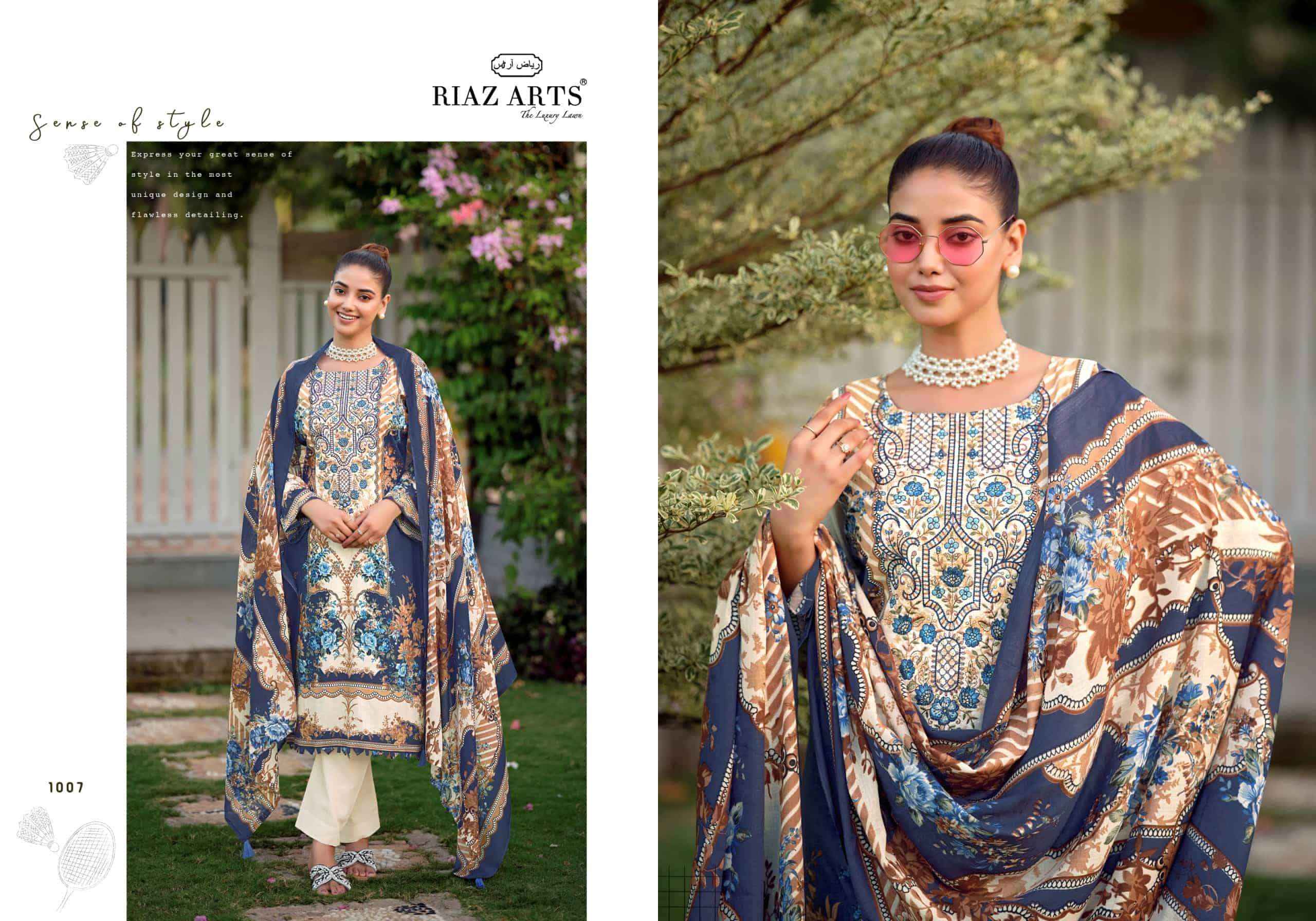 Riaz Arts Nayra Vol 44 Pure Cotton Pakistani Dress Material Wholesale Catalogue ( 8 Pcs Catalogue )