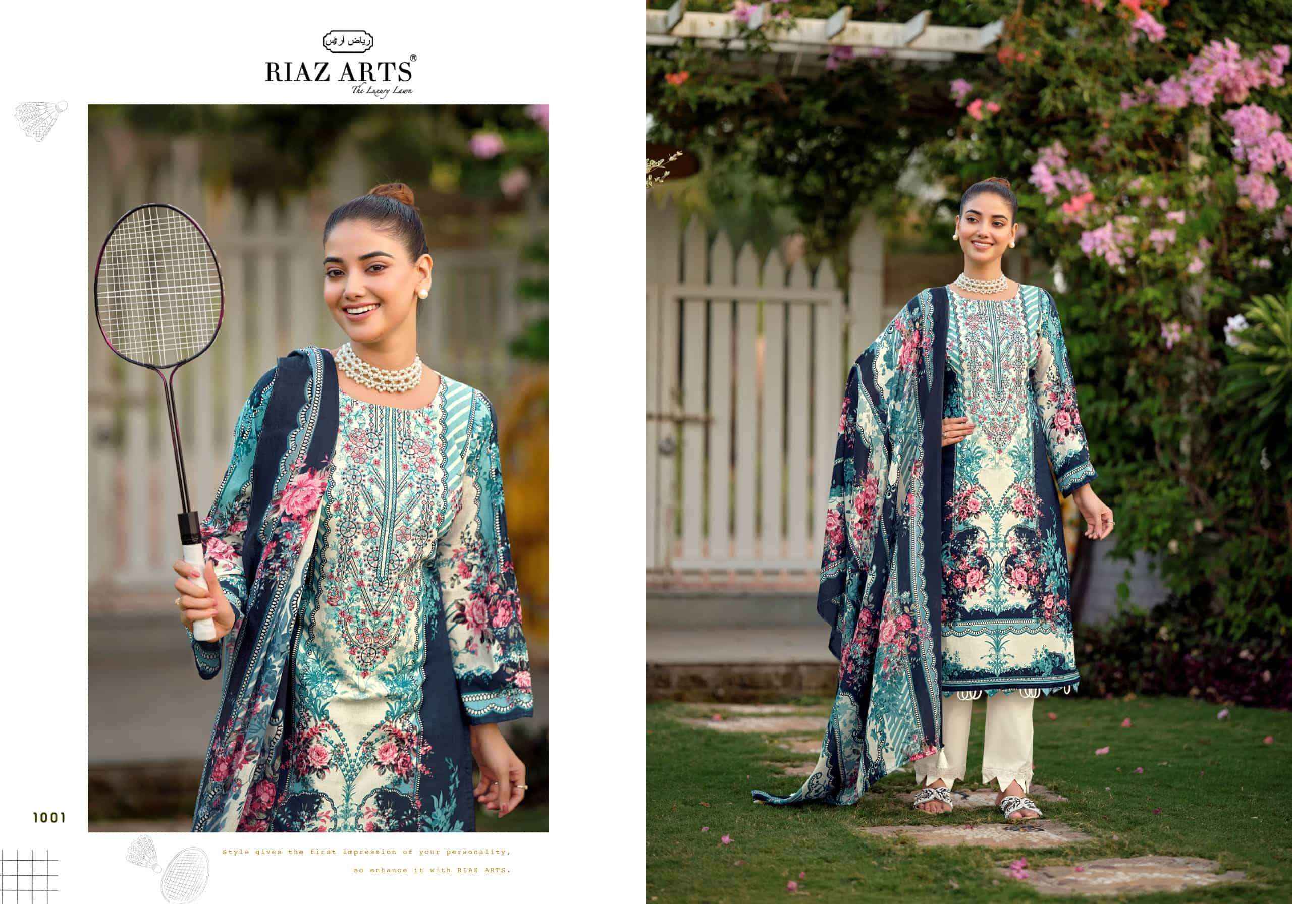 Riaz Arts Nayra Vol 44 Pure Cotton Pakistani Dress Material Wholesale Catalogue ( 8 Pcs Catalogue )