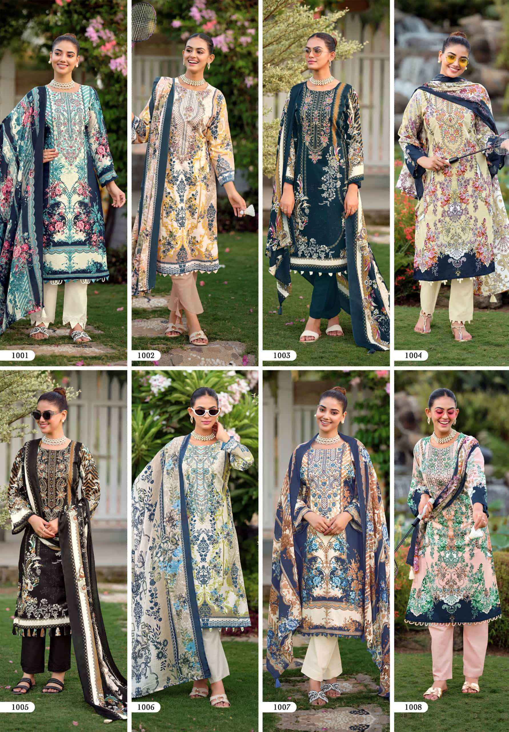 Riaz Arts Nayra Vol 44 Pure Cotton Pakistani Dress Material Wholesale Catalogue ( 8 Pcs Catalogue )