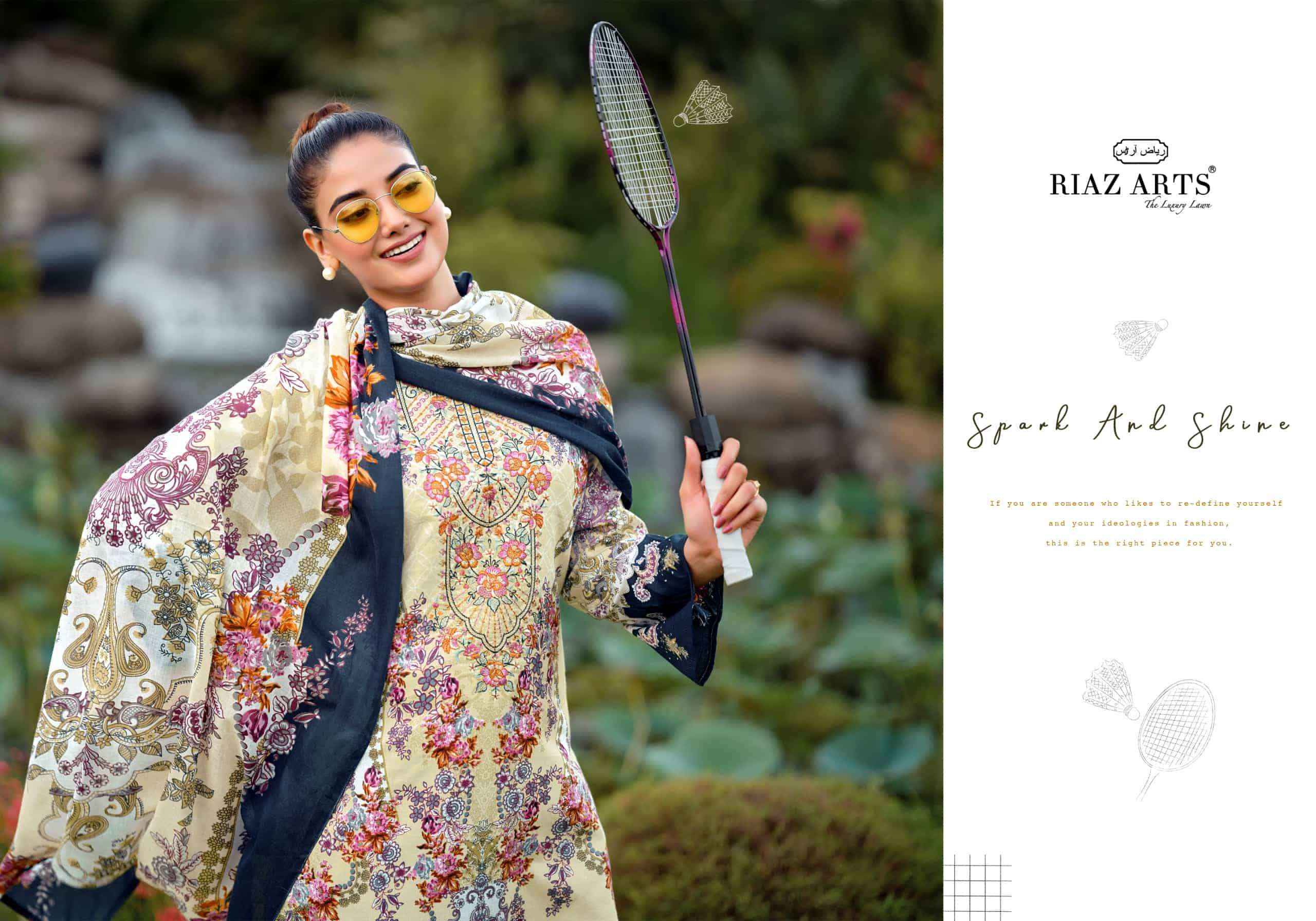 Riaz Arts Nayra Vol 44 Pure Cotton Pakistani Dress Material Wholesale Catalogue ( 8 Pcs Catalogue )