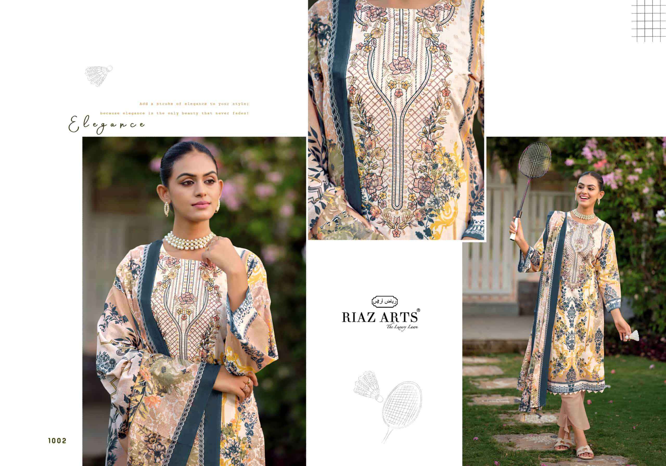 Riaz Arts Nayra Vol 44 Pure Cotton Pakistani Dress Material Wholesale Catalogue ( 8 Pcs Catalogue )