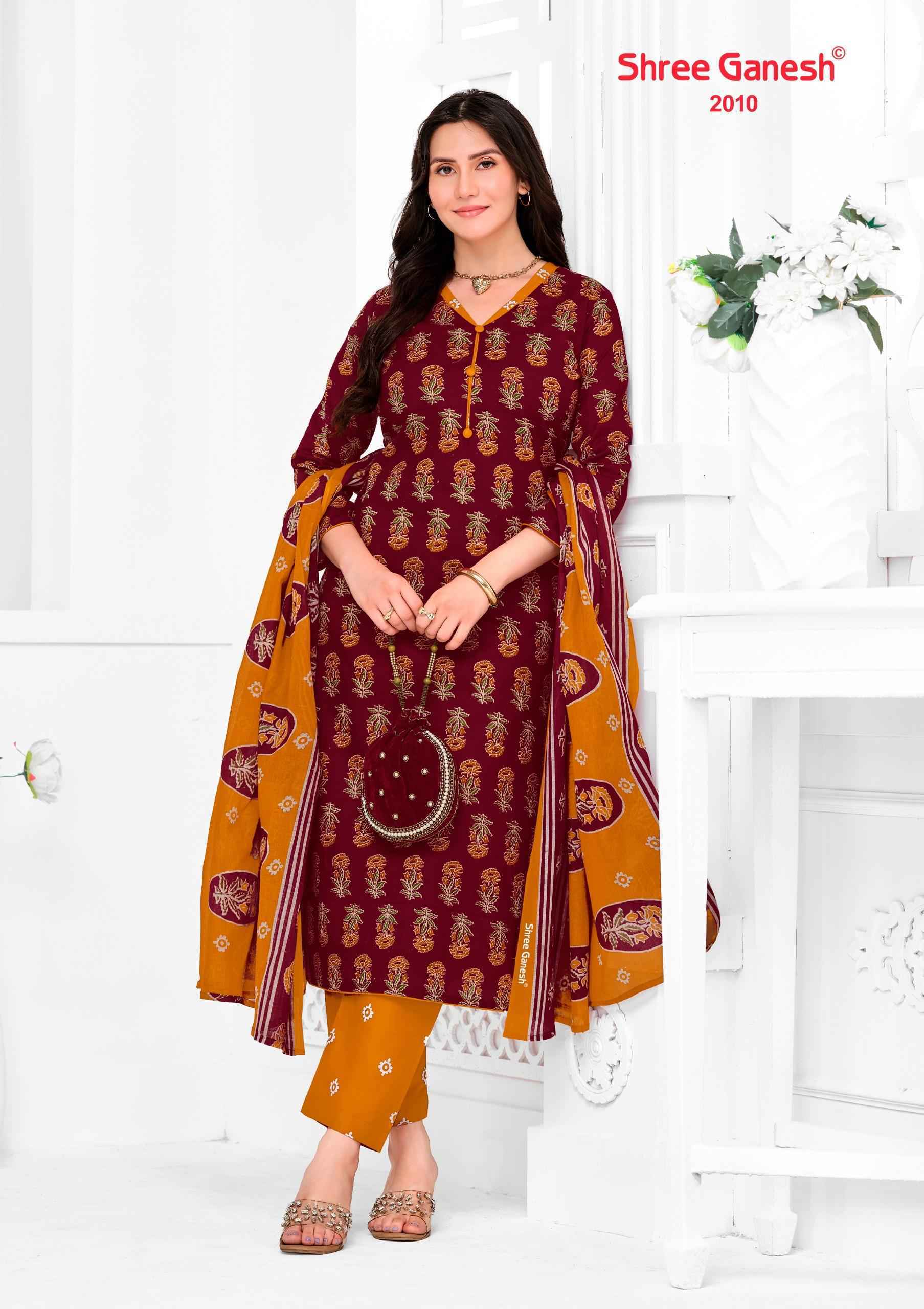 Shree Ganesh Vaani Vol 10 Cotton Salwar Suit _ Surat Texteli Wholesale Collection ( 36 Pcs Catalog )