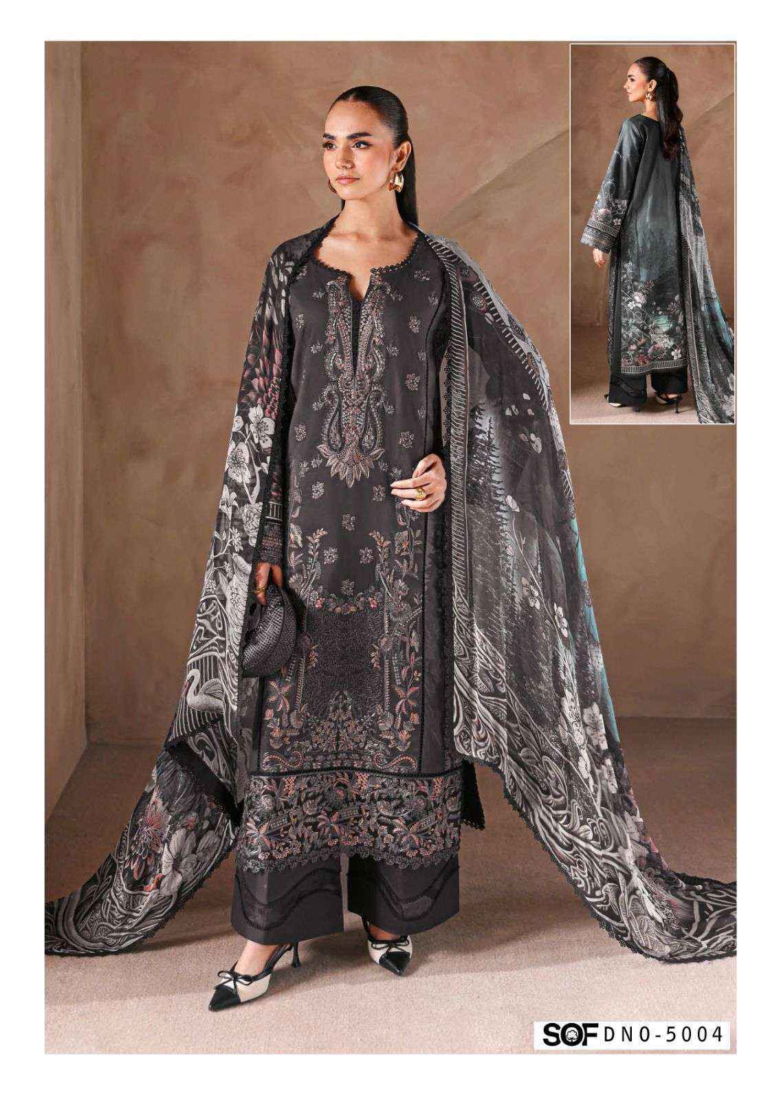 Shree Om Fab Asim Jofa Vol 5 Cotton Salwar Kameez _ Surat Wholesale Market Rate ( 6 Pcs Catalog )