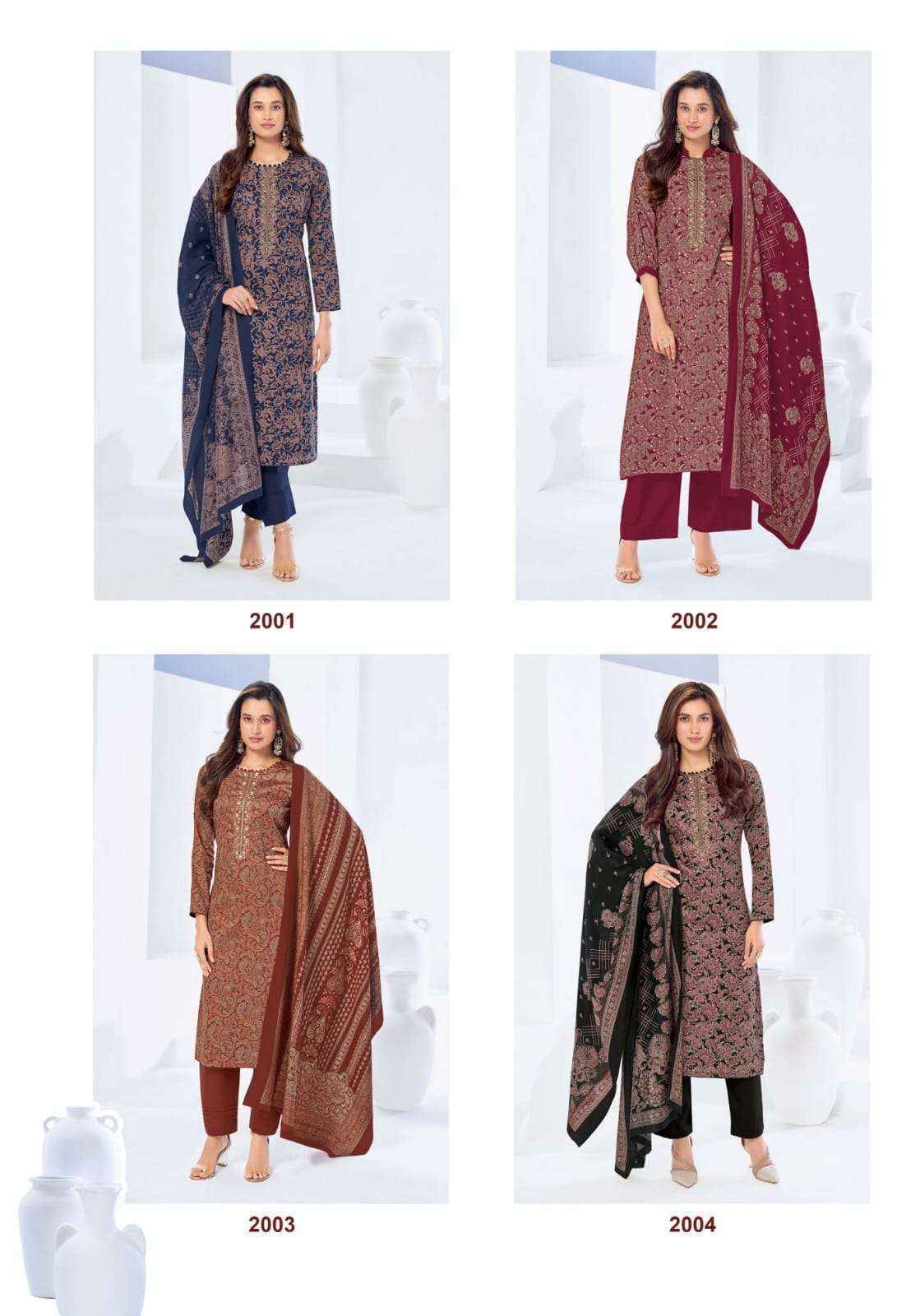 Suryajyoti Krista Vol 2 Jam Satin Salwar Kameez _ Surat Wholesale Market Price ( 6 Pcs Catalog )