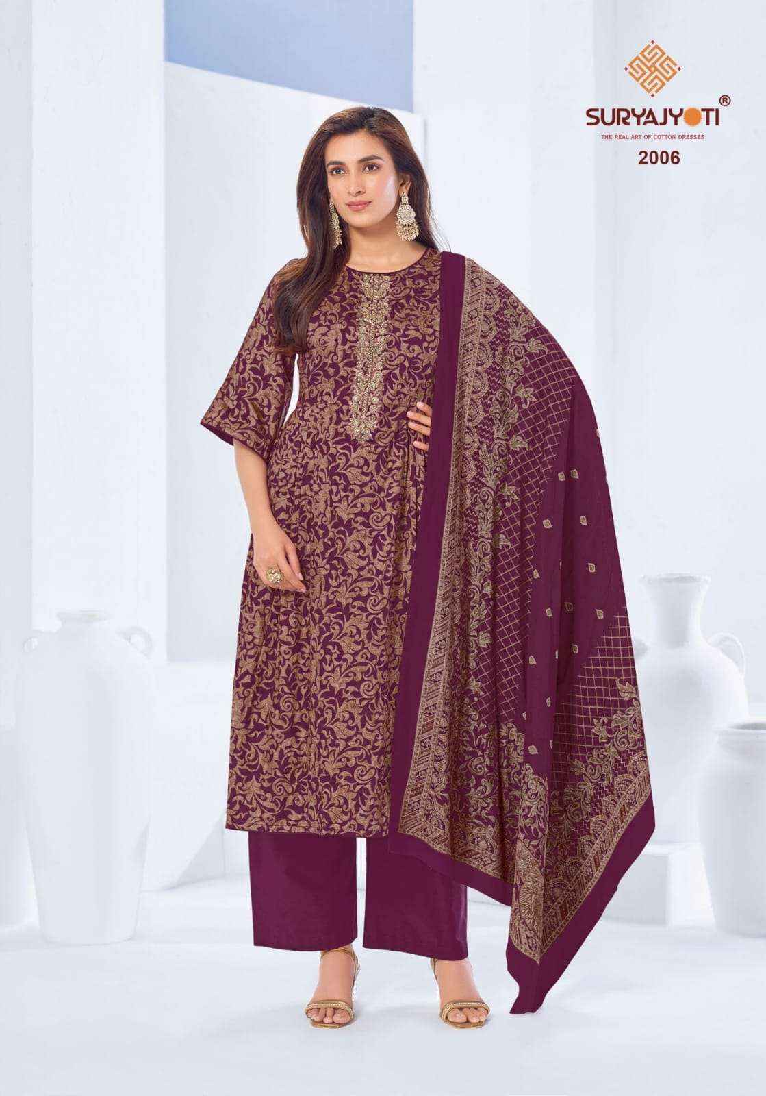 Suryajyoti Krista Vol 2 Jam Satin Salwar Kameez _ Surat Wholesale Market Price ( 6 Pcs Catalog )