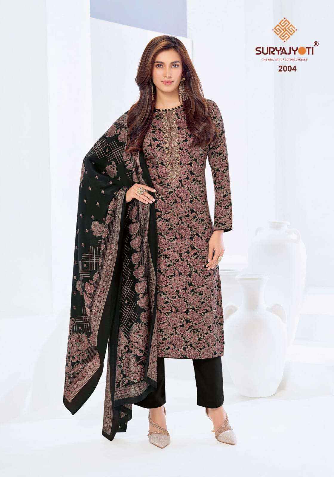 Suryajyoti Krista Vol 2 Jam Satin Salwar Kameez _ Surat Wholesale Market Price ( 6 Pcs Catalog )