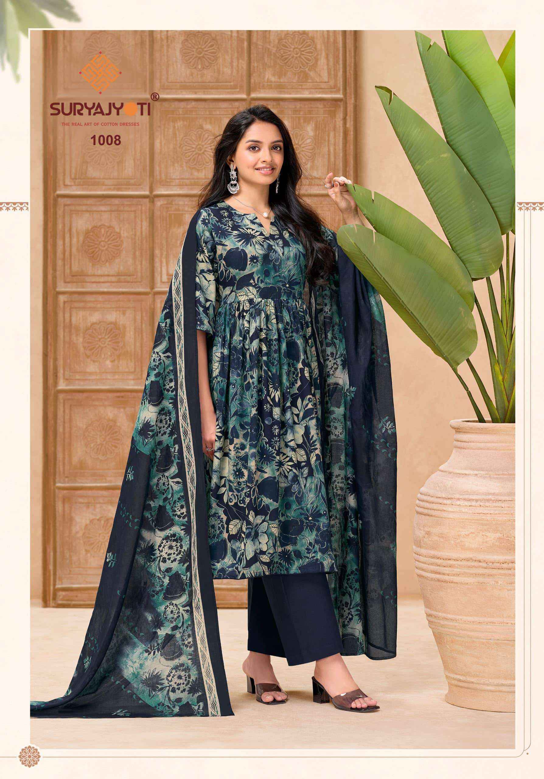 Suryajyoti Nora Vol 1 Zam Satin Ladies Dress Material Surat Wholesaler ( 10 Pcs Catalogue )